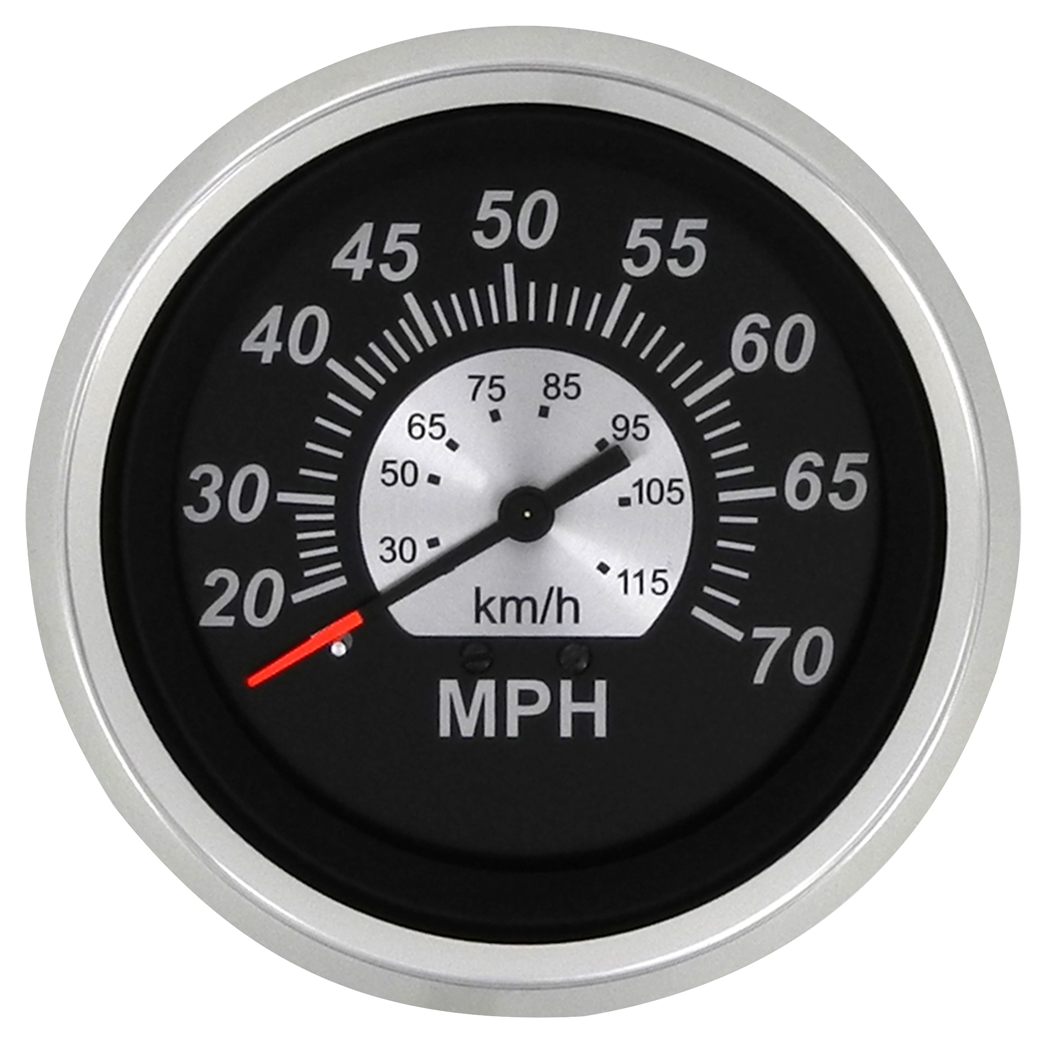 Sierra Black Sterling Speedometer Gauge