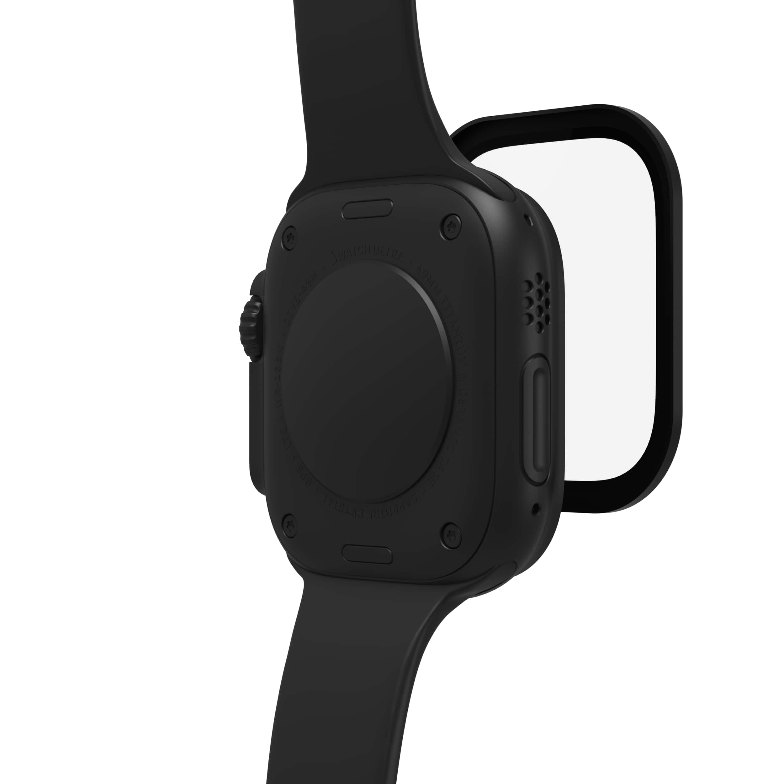 ZAGG - InvisibleShield Glass XTR4 Eco Advanced Edge-to-Edge & Anti-Reflective Screen Protector for Apple Watch Ultra 2/1 49mm - Black