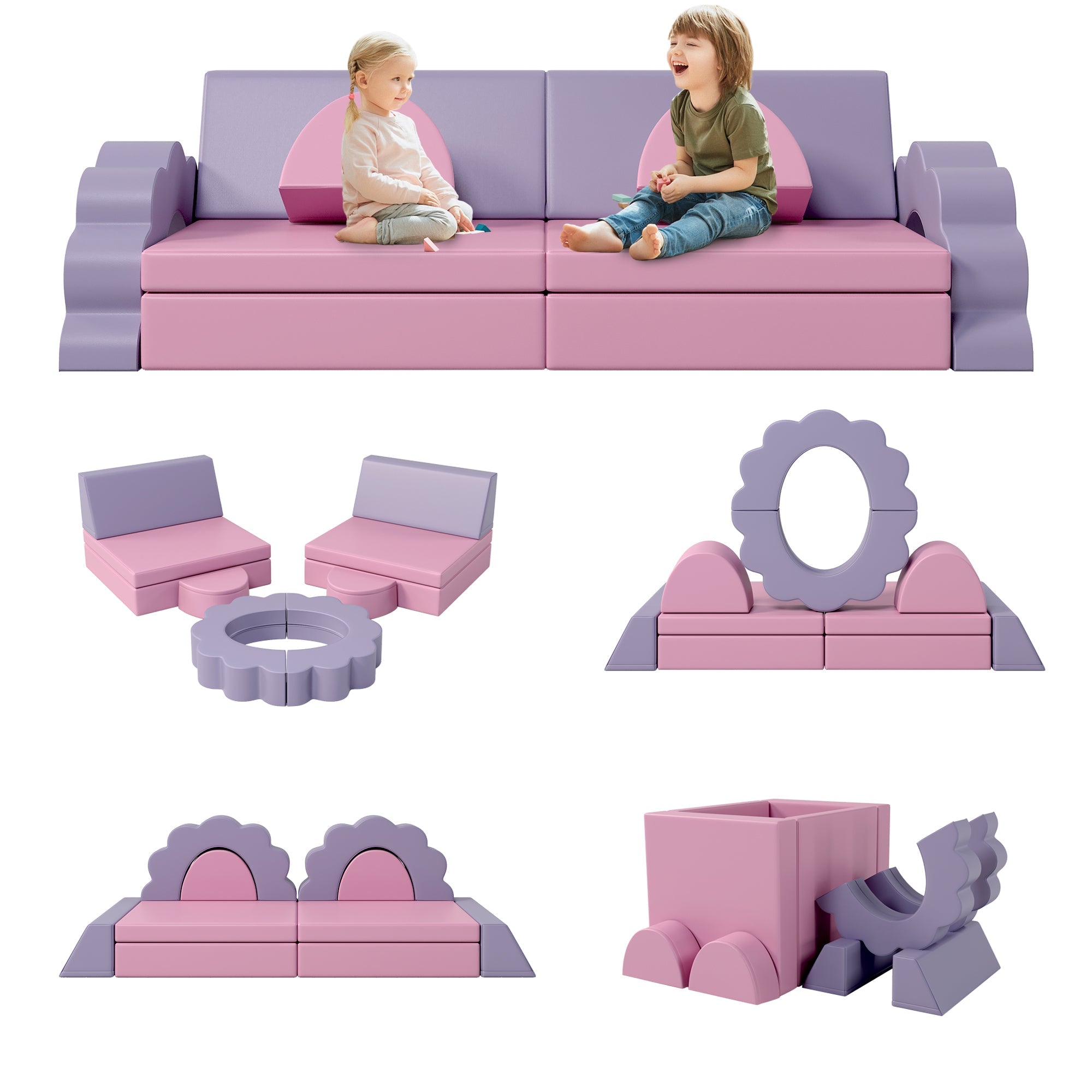 Streamdale 10PCS Kids Couch for Playroom