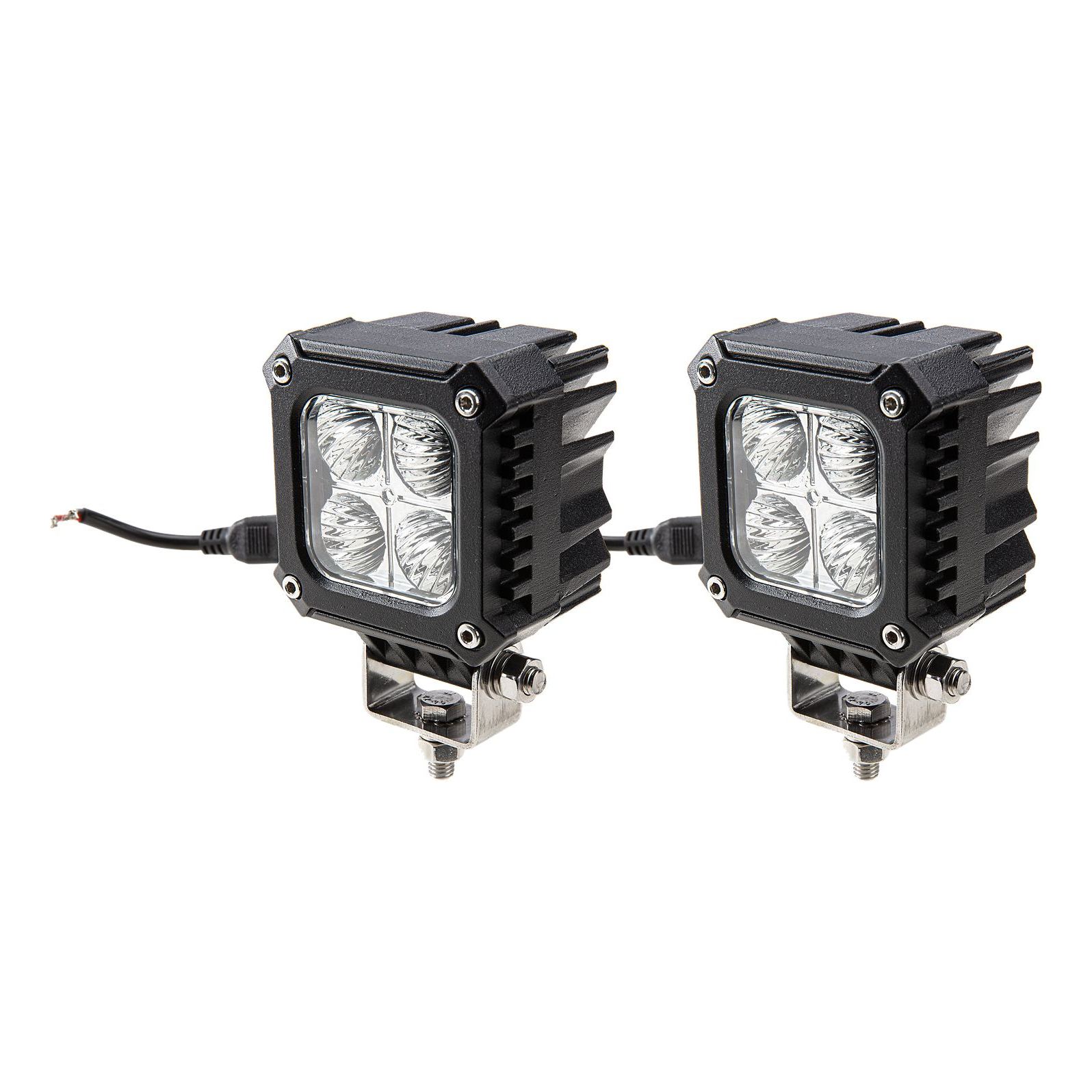 Bass Pro Shops TrailGear 3'' Square LED Lights 2-Pack