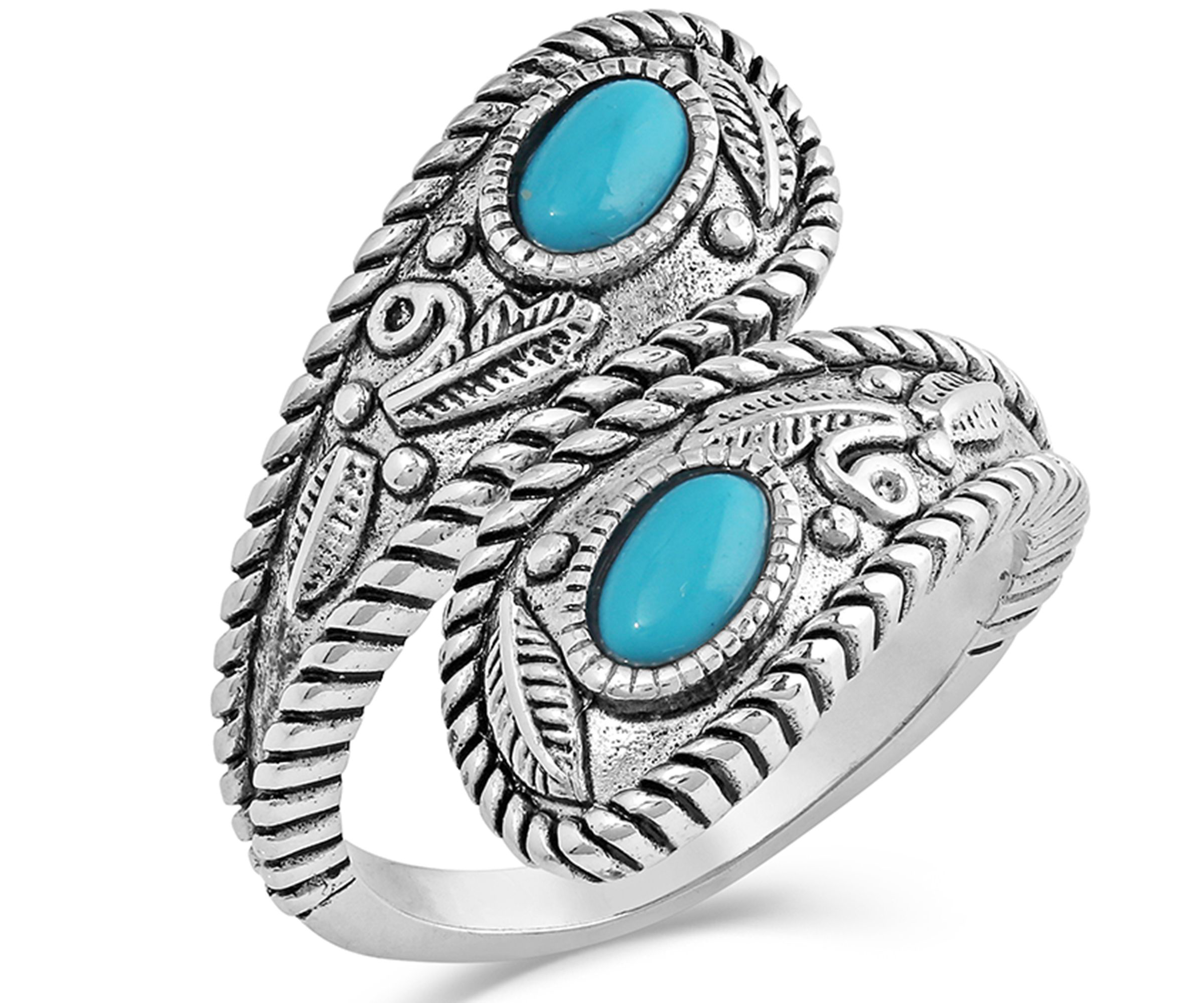 Montana Silversmiths Balancing The Whole Turquoise Open Ring