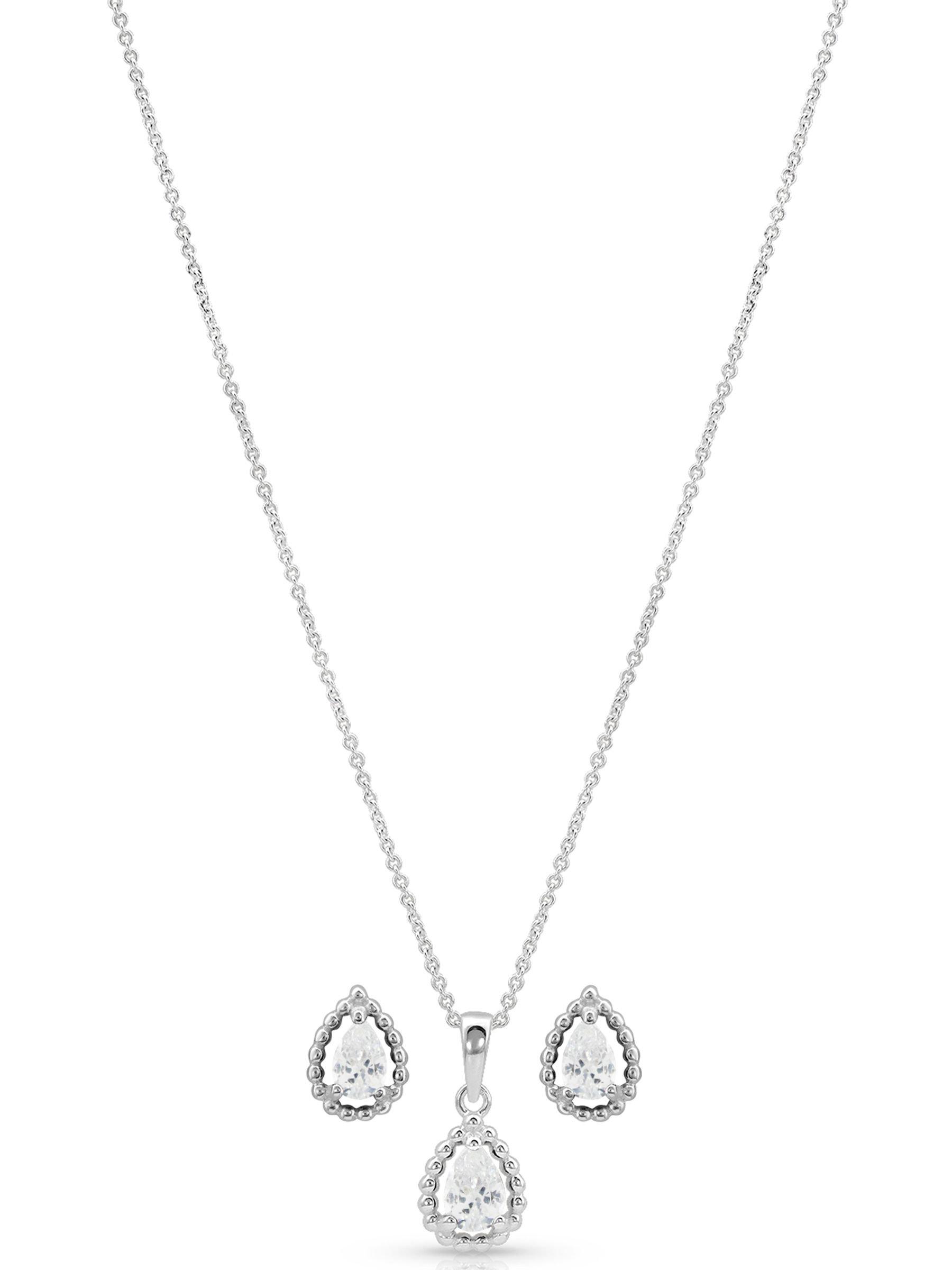 Montana Silversmiths Arctic Rain Necklace and Earrings Set