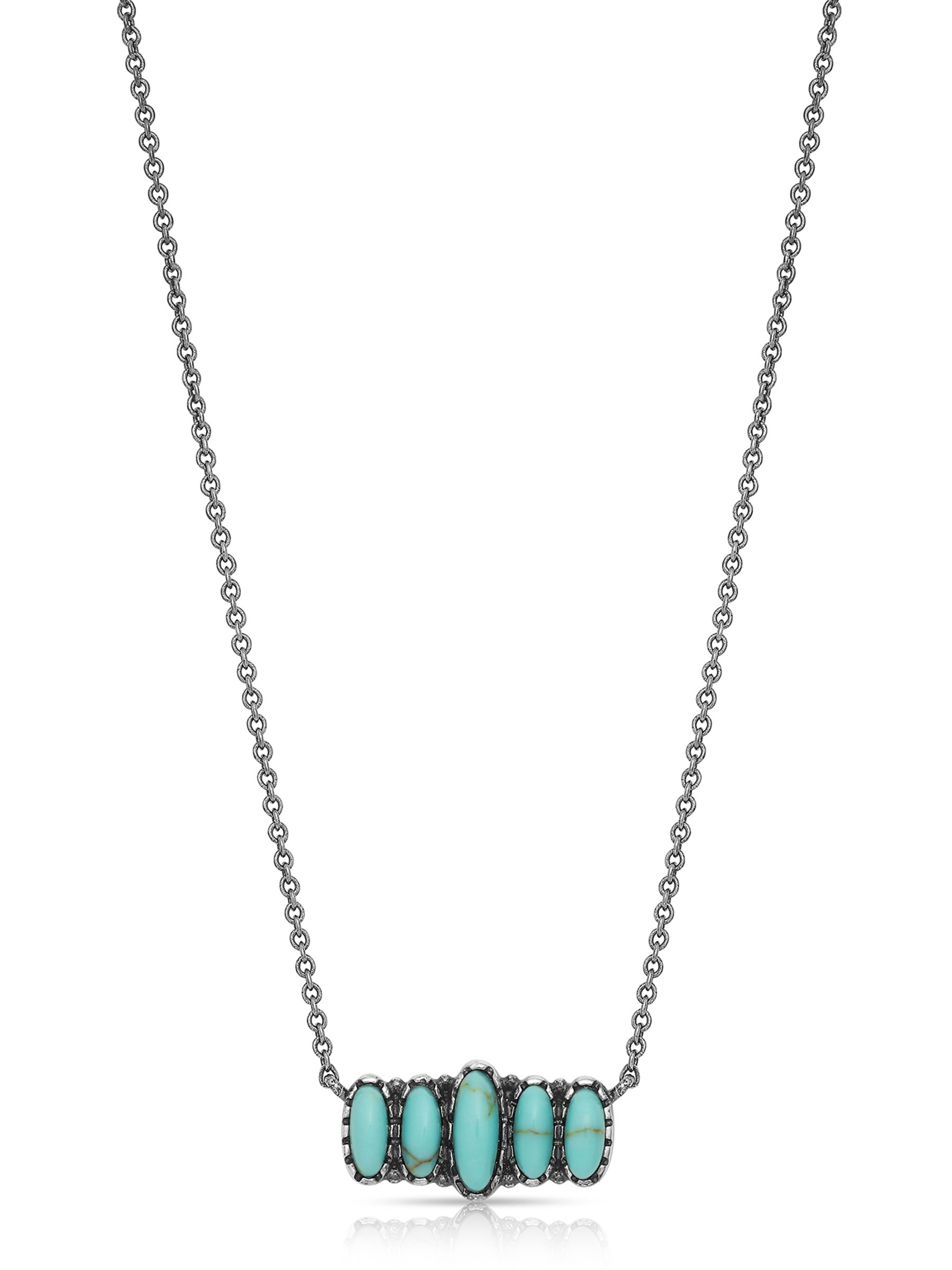 Montana Silversmiths Turquoise Quint Bar Necklace