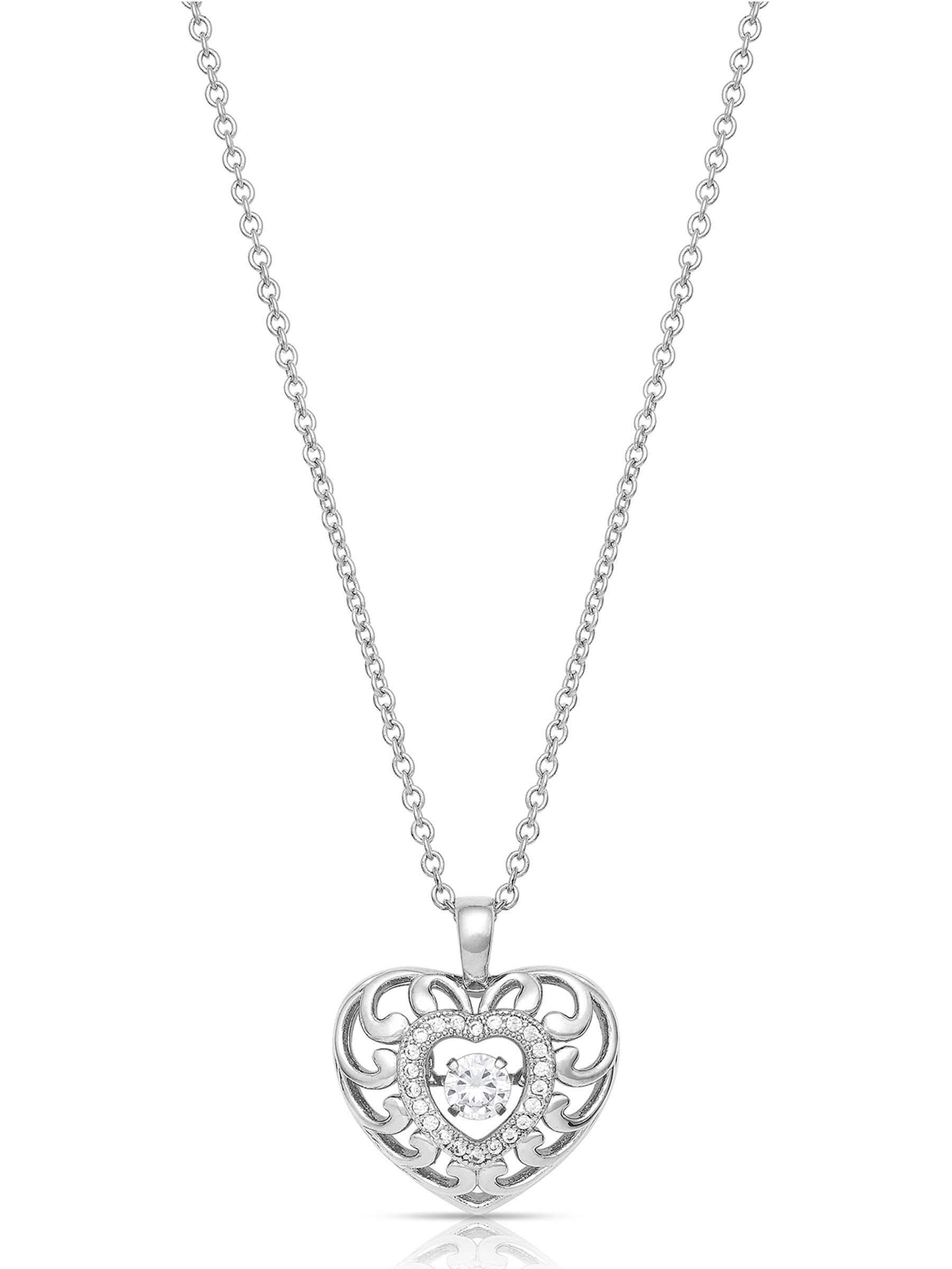 Montana Silversmiths Waves Of Love Heart Necklace