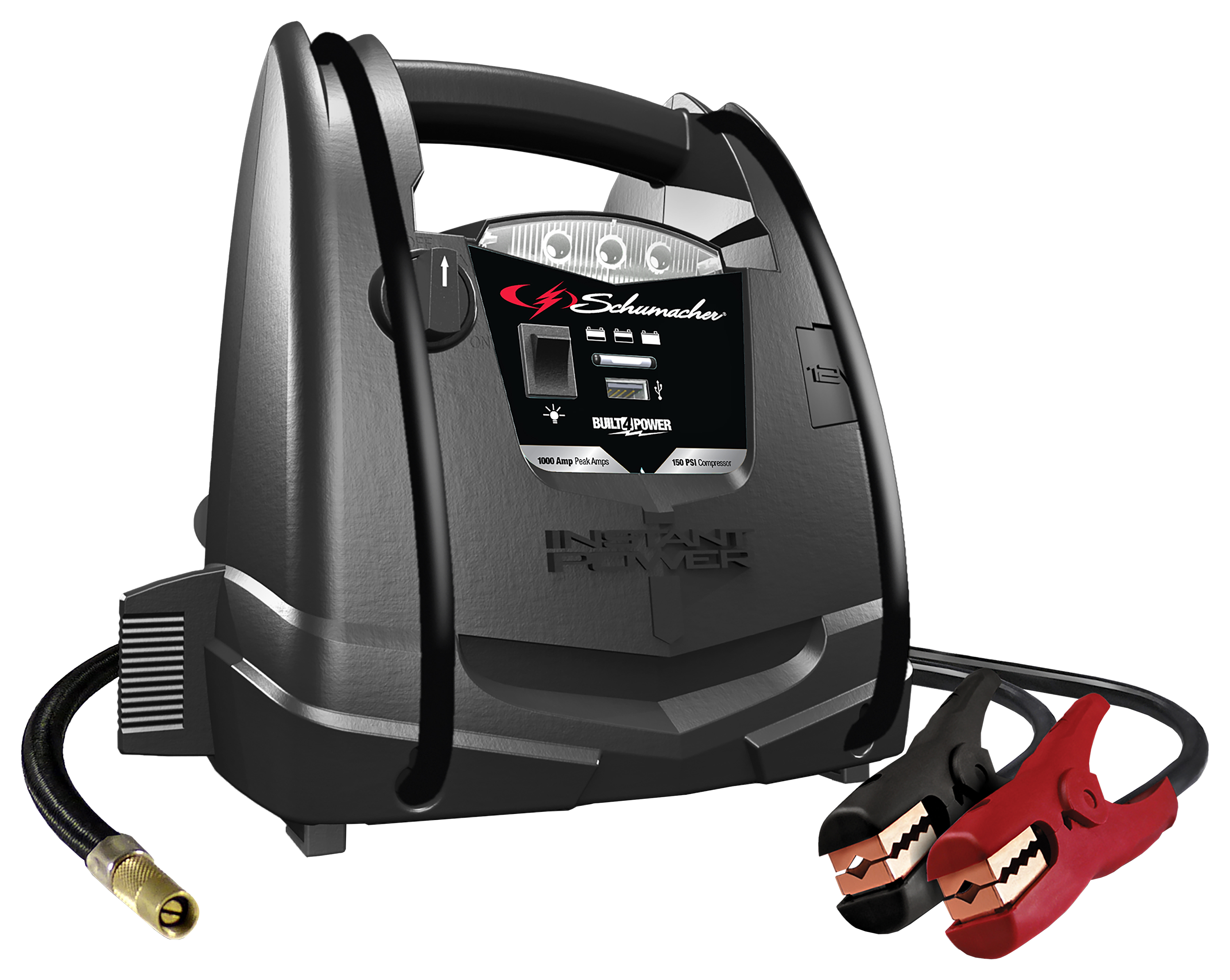 Schumacher 1000A Portable Jump-Starter with Air Compressor