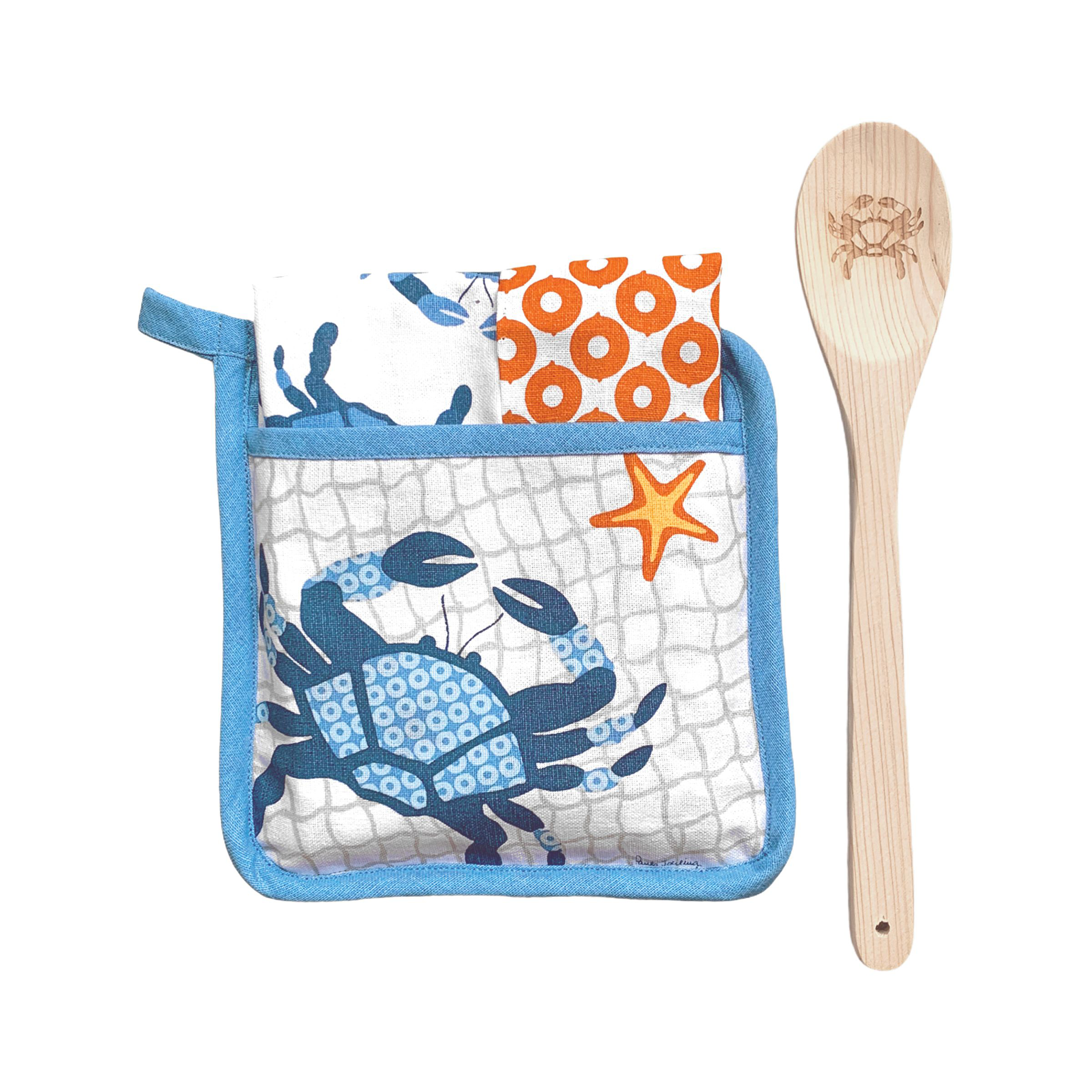 C&F Home Crab Potholder Set