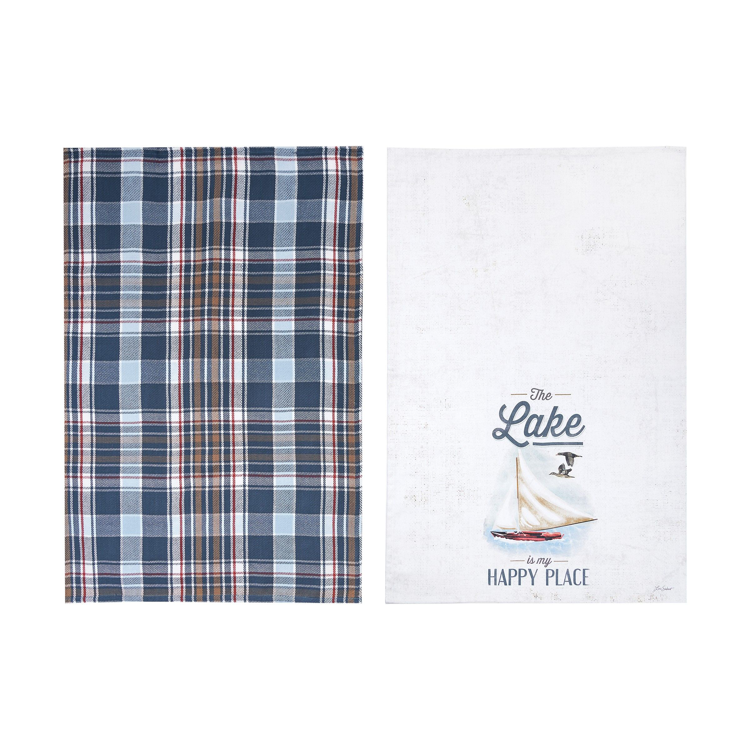C&F Home Lakeside is My Happy Place All-Purpose Towel 2-Piece Set