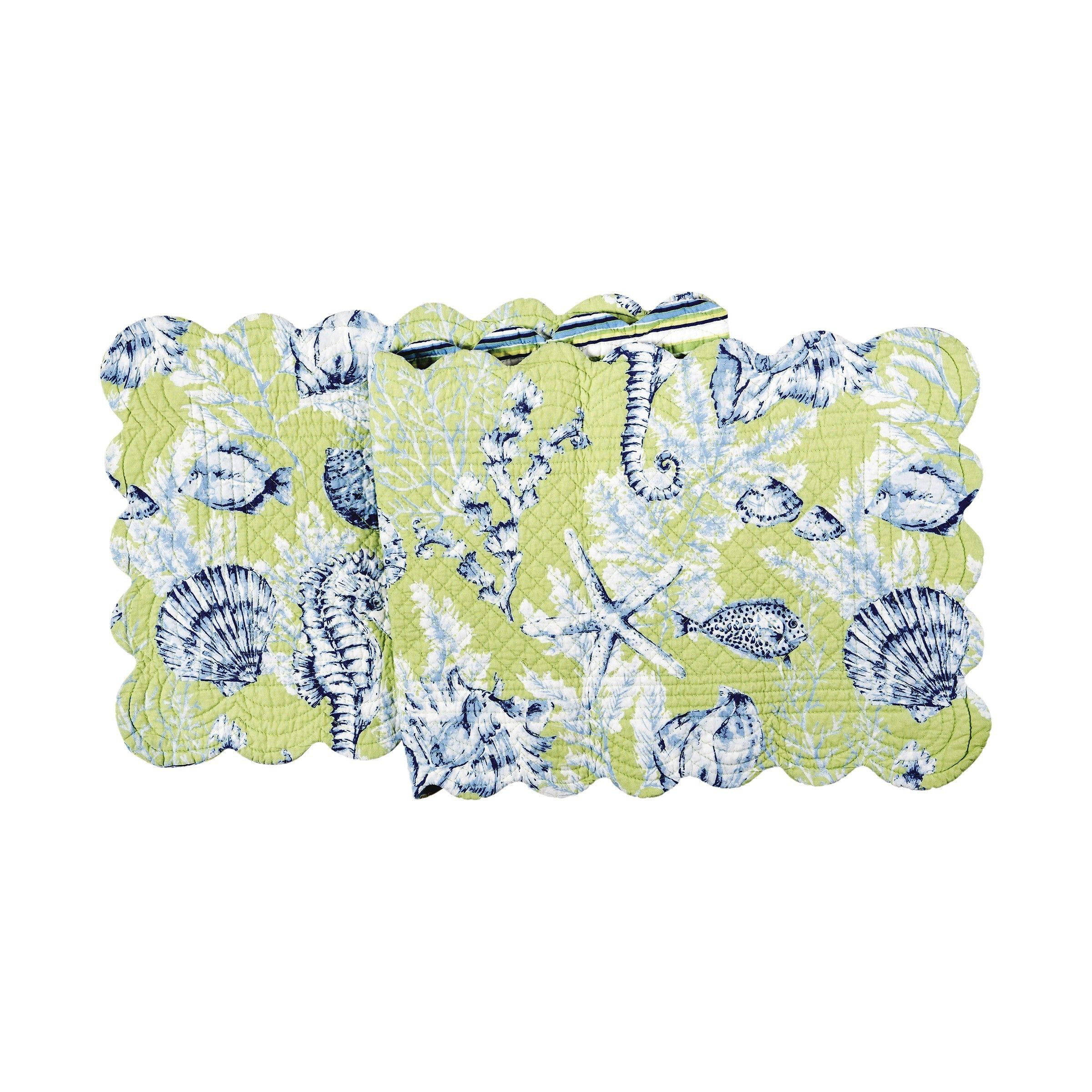 C&F Home Fenwick Isle Green Table Runner