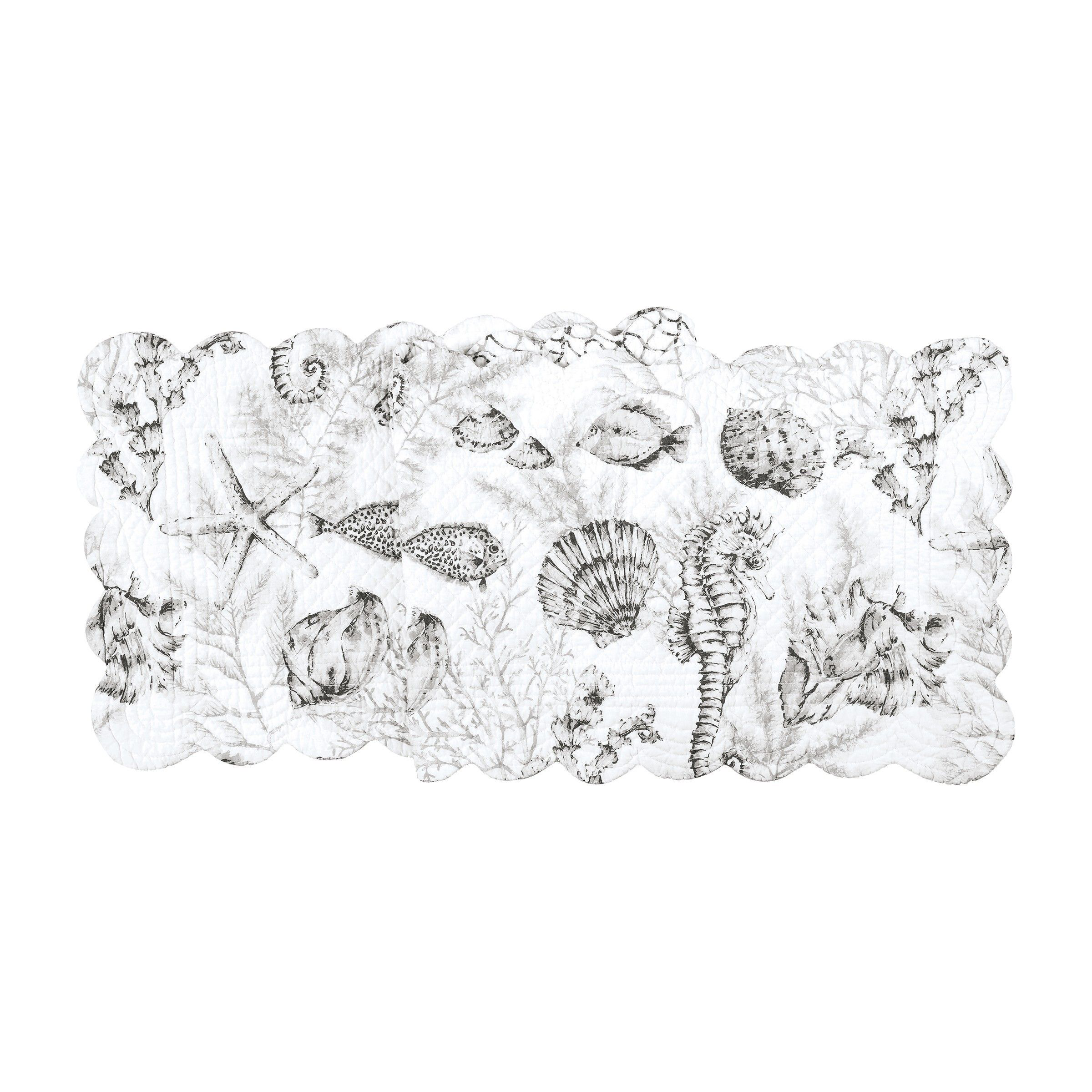 C&F Home Fenwick Isle Gray Table Runner