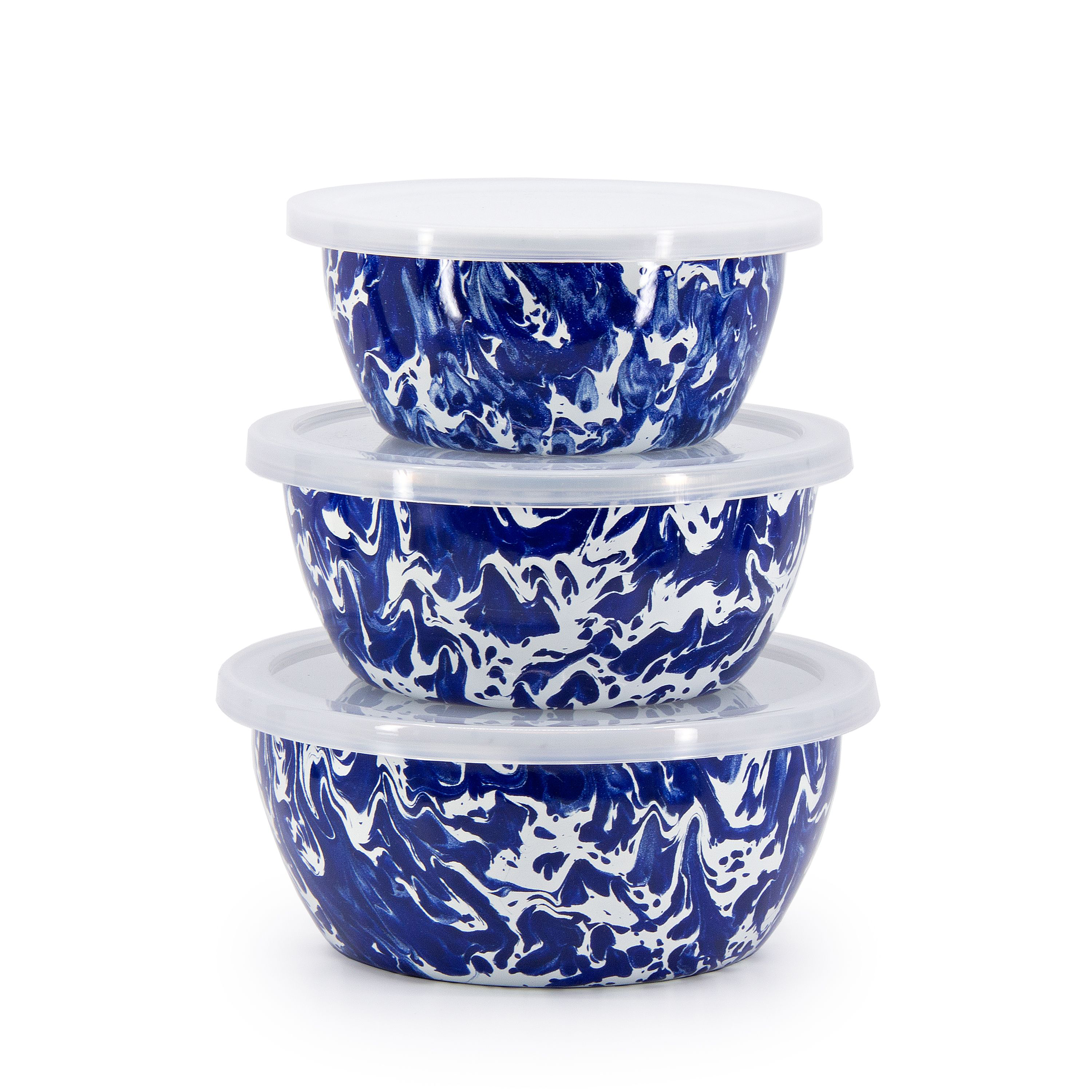 Golden Rabbit Cobalt Swirl Nesting Bowls