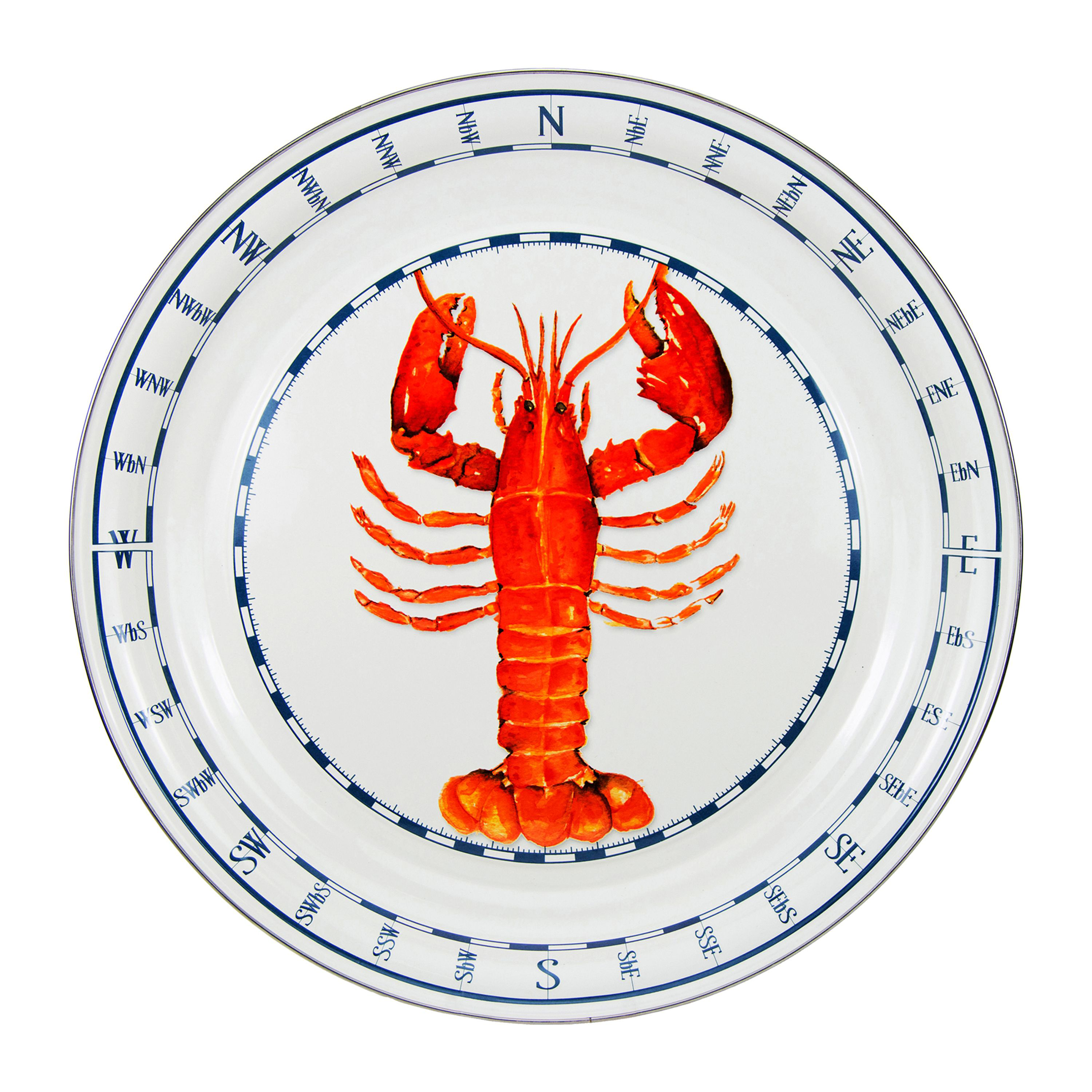 Golden Rabbit Enamelware Lobster Tray