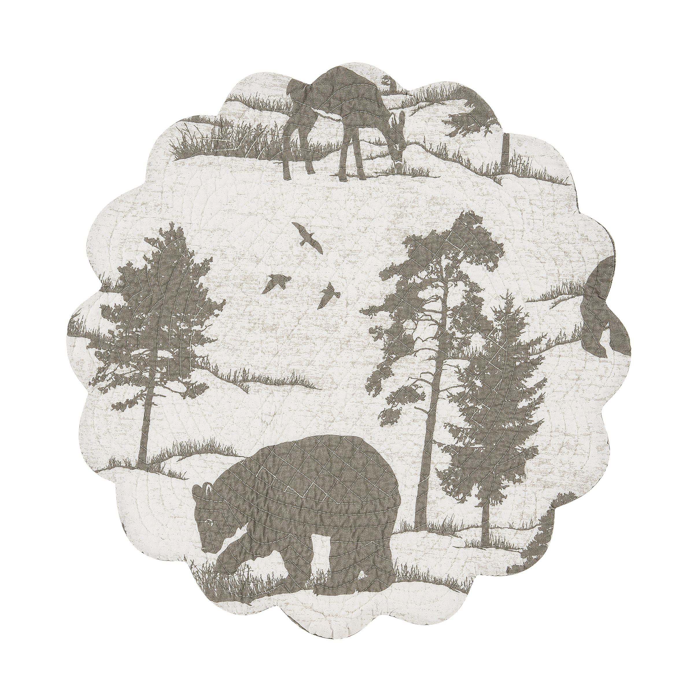 C&F Home Henderson Hideaway Quilted Round Place Mat 6-Pack
