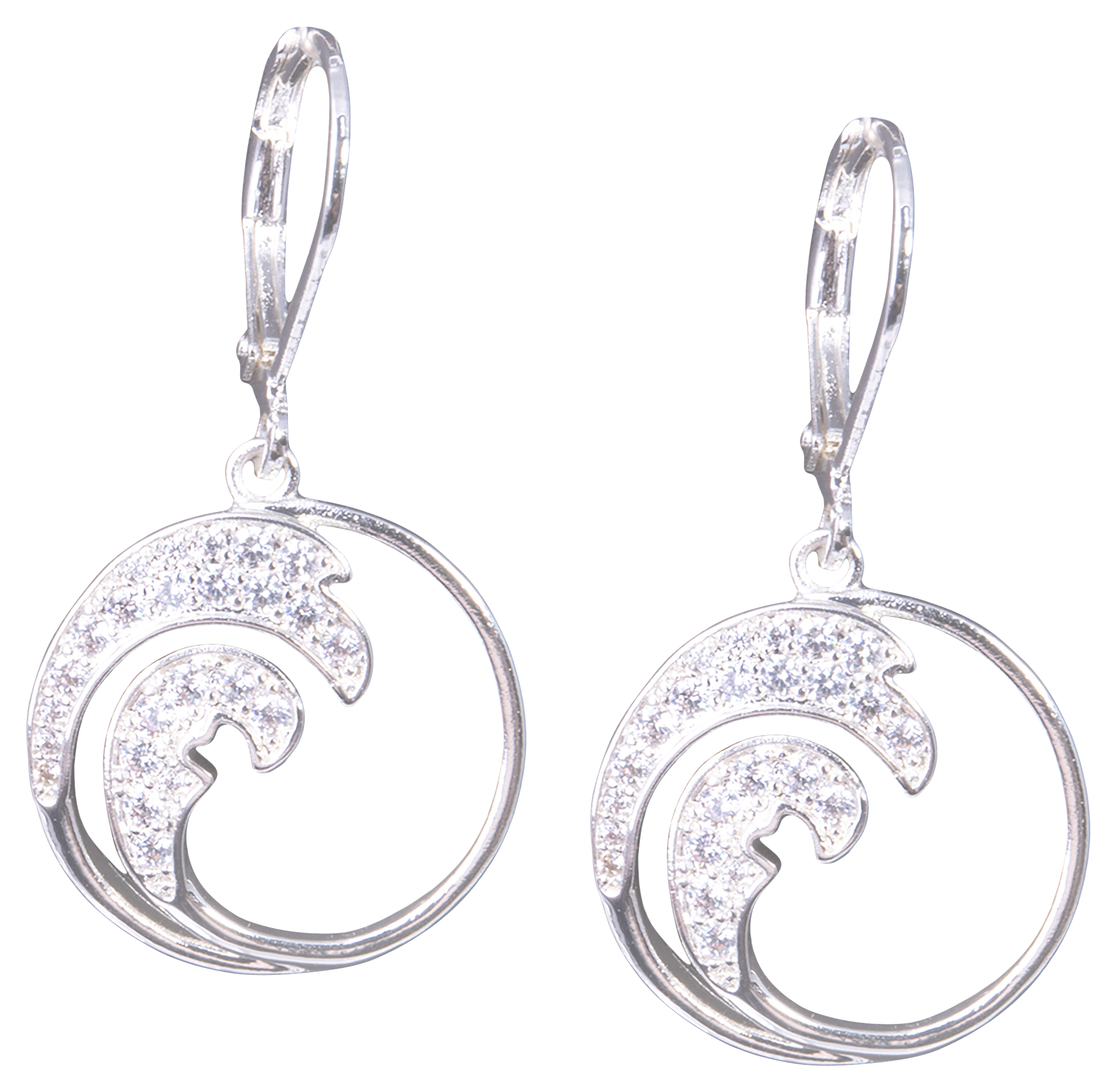 Amanda Blu Ocean Wave Cubic Zirconia Earrings