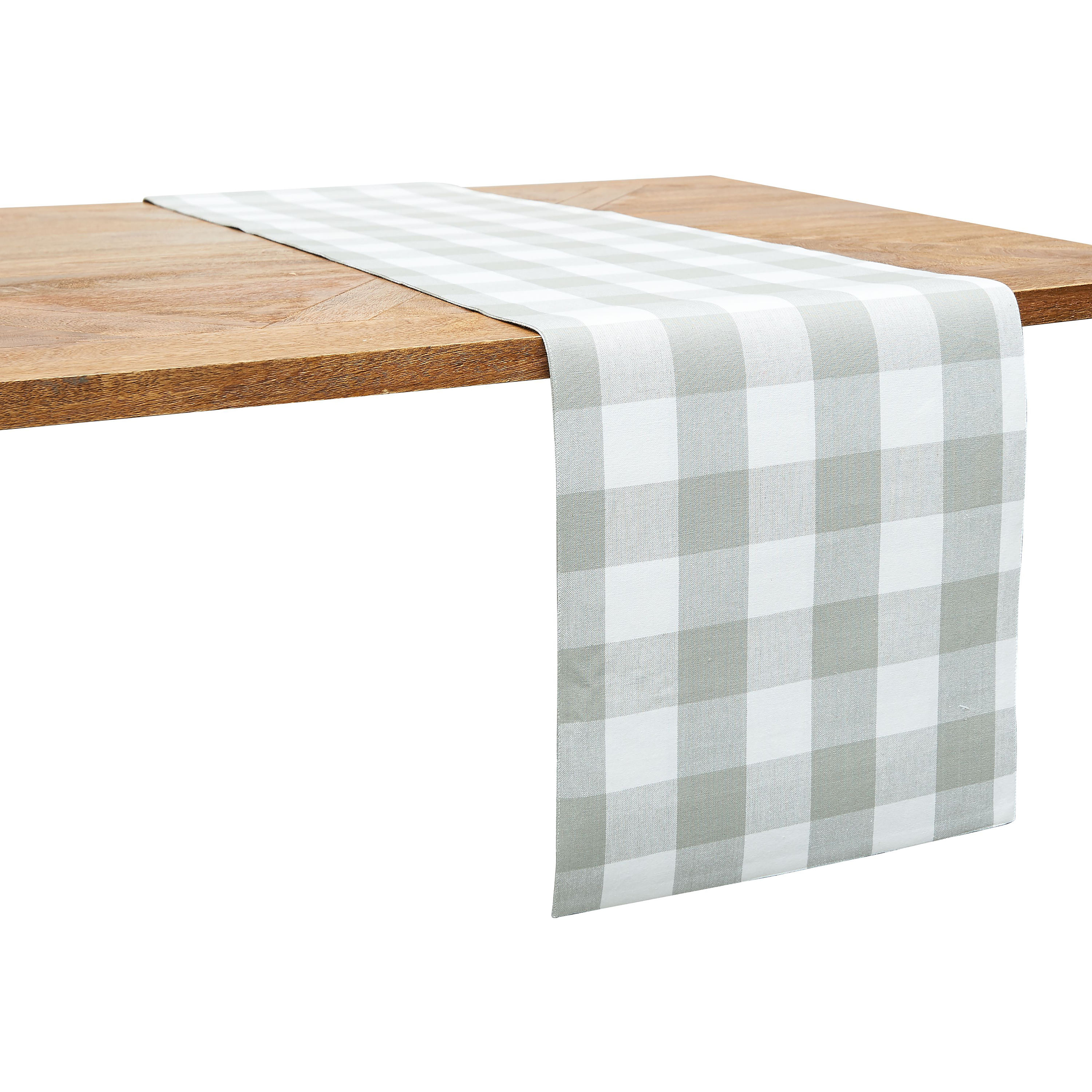 C&F Home Franklin Checkered Plaid Cotton Table Runner