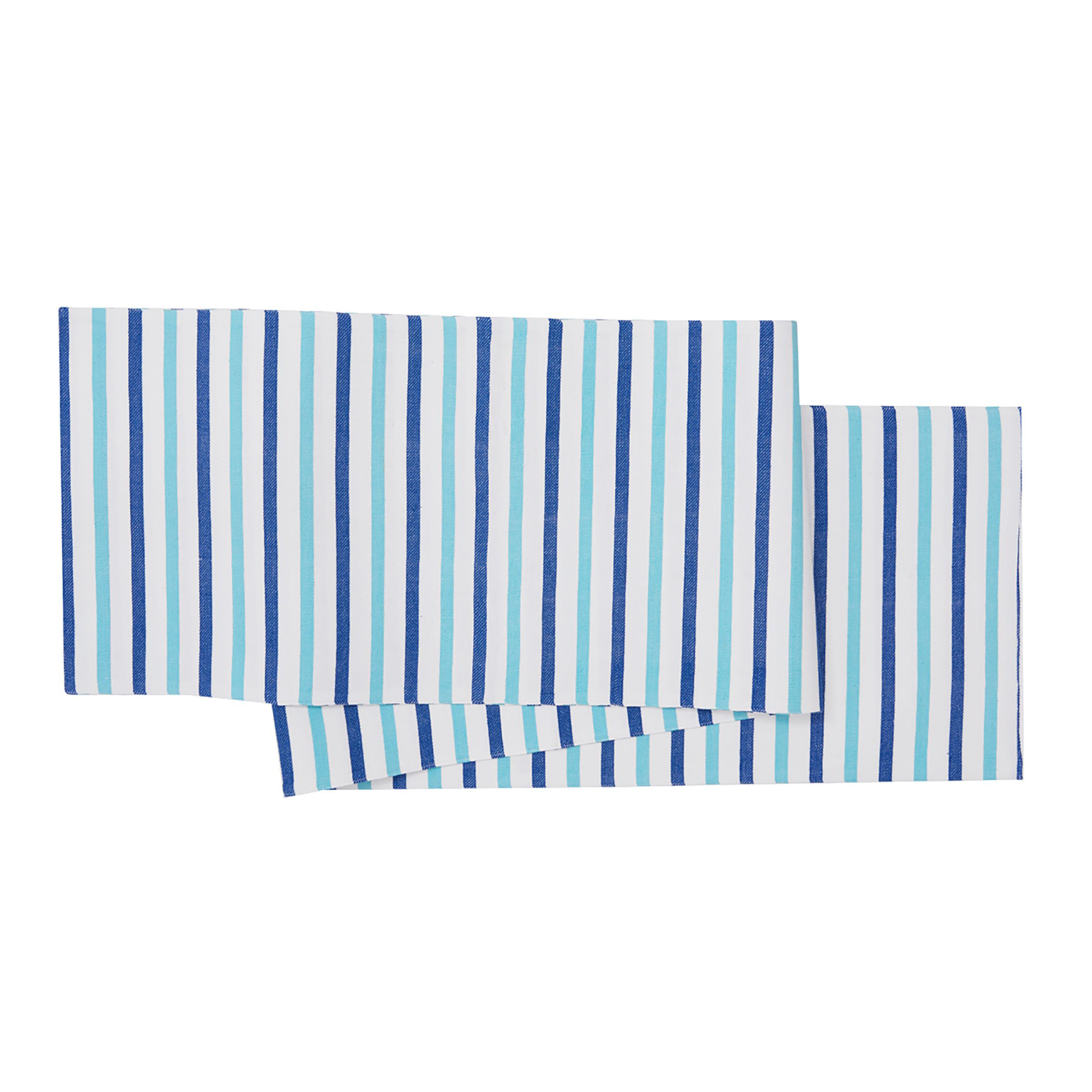 C&F Home Lakeview Blue Striped Table Runner