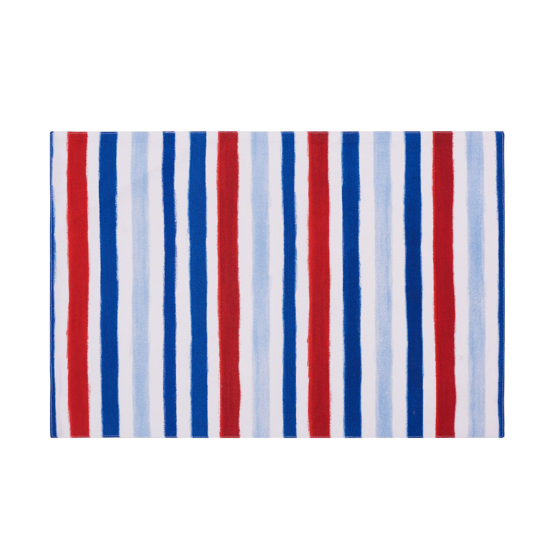 C&F Home Watercolor Patriotic Striped Placemat Set