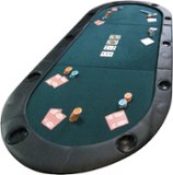 Trademark Poker - Texas Holdem Poker Folding Tabletop with Cupholders
