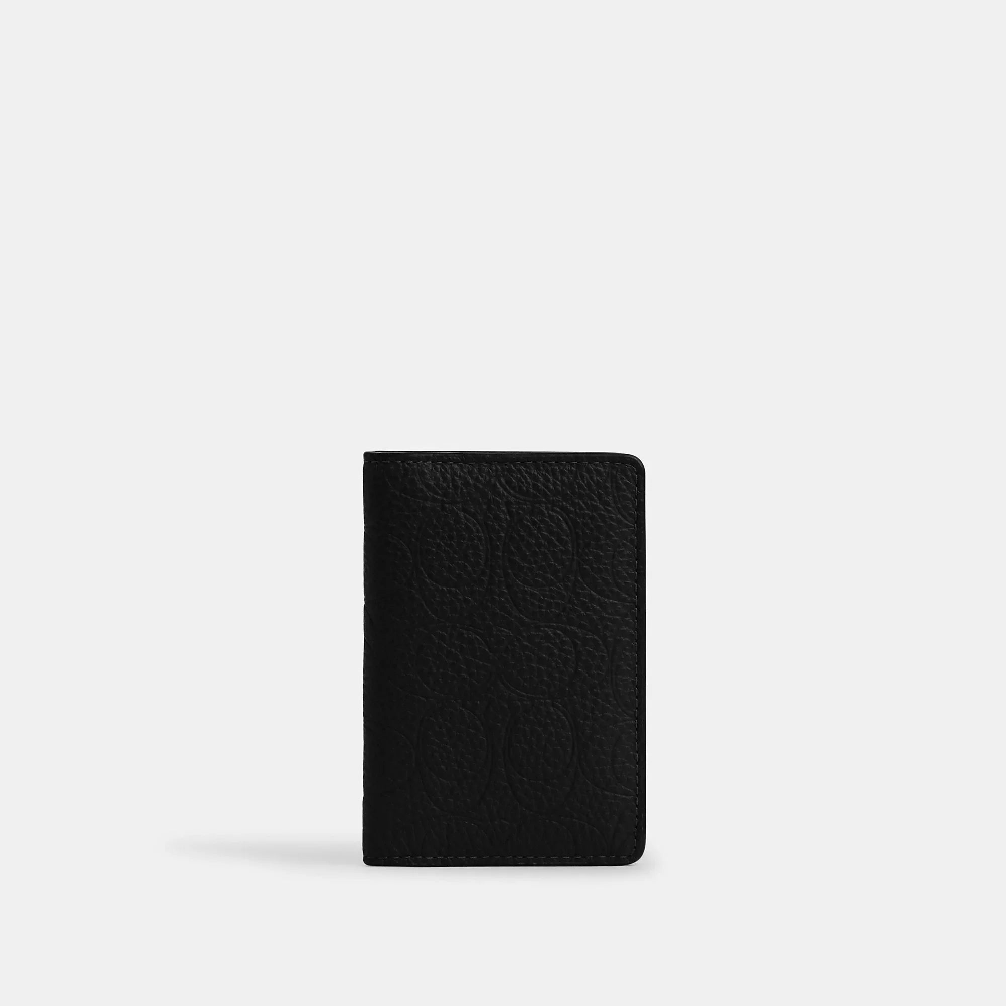 Coach Outlet Id Card Wallet In Signature Leather