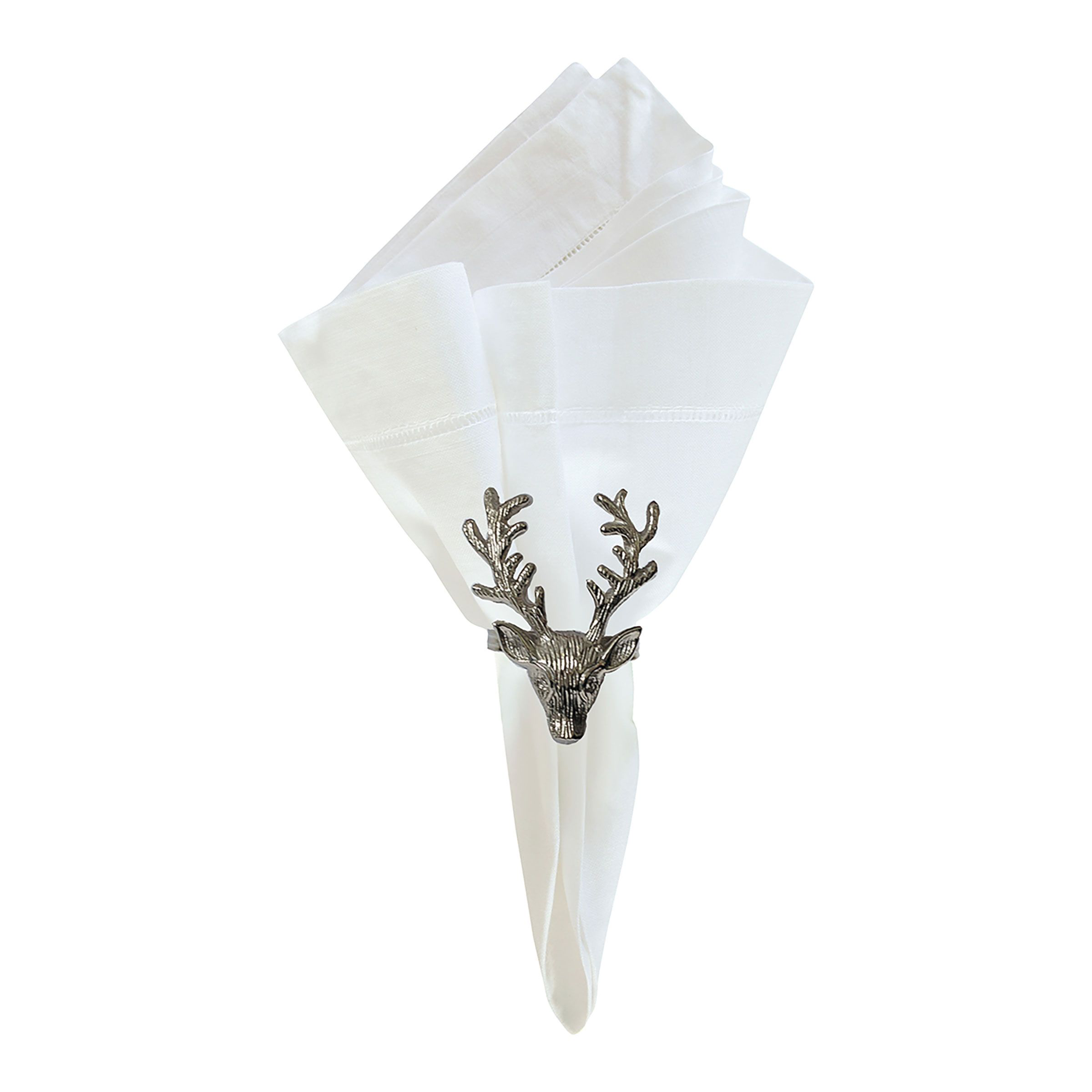 C&F Home Silver Stag Napkin Rings