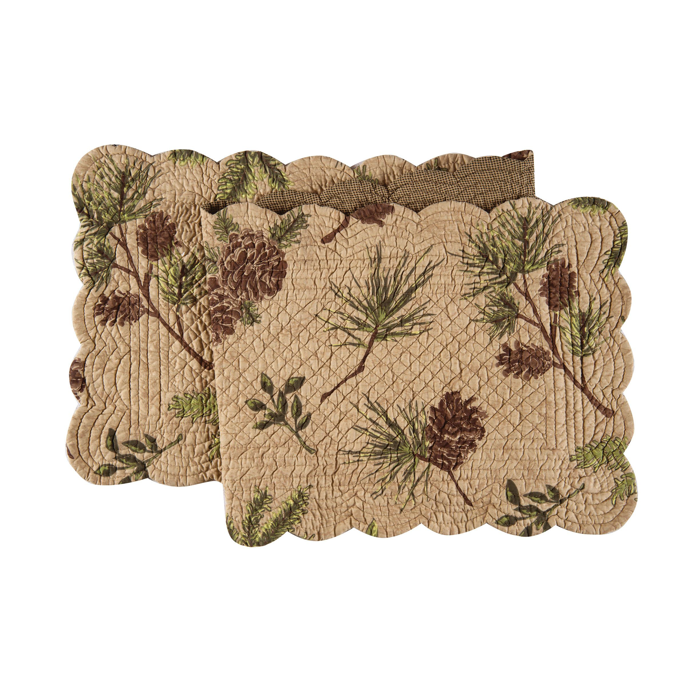 C&F Home Woodland Retreat Pinecone Table Runner