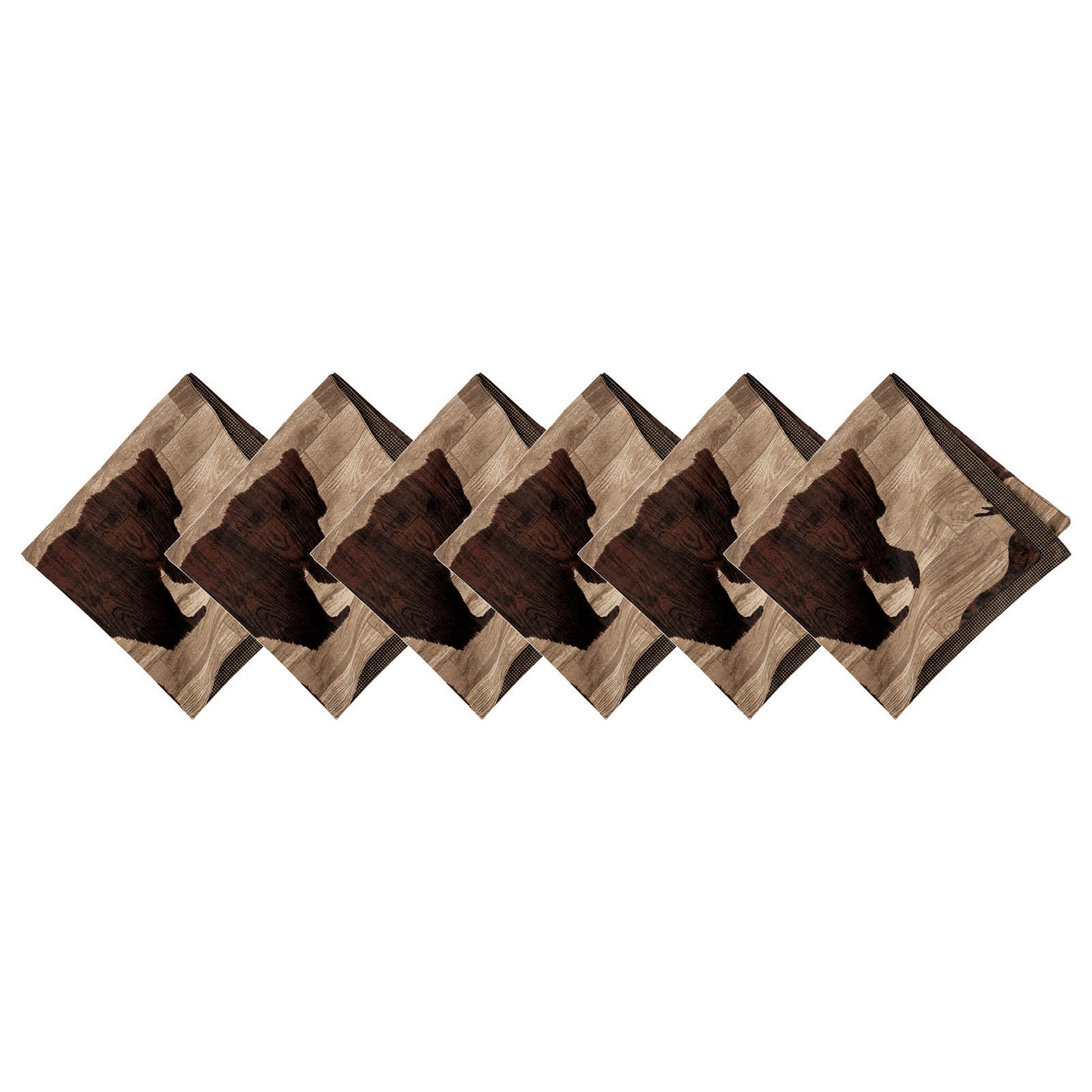 C&F Home Elwood Deer and Bear Napkin 6-Piece Set