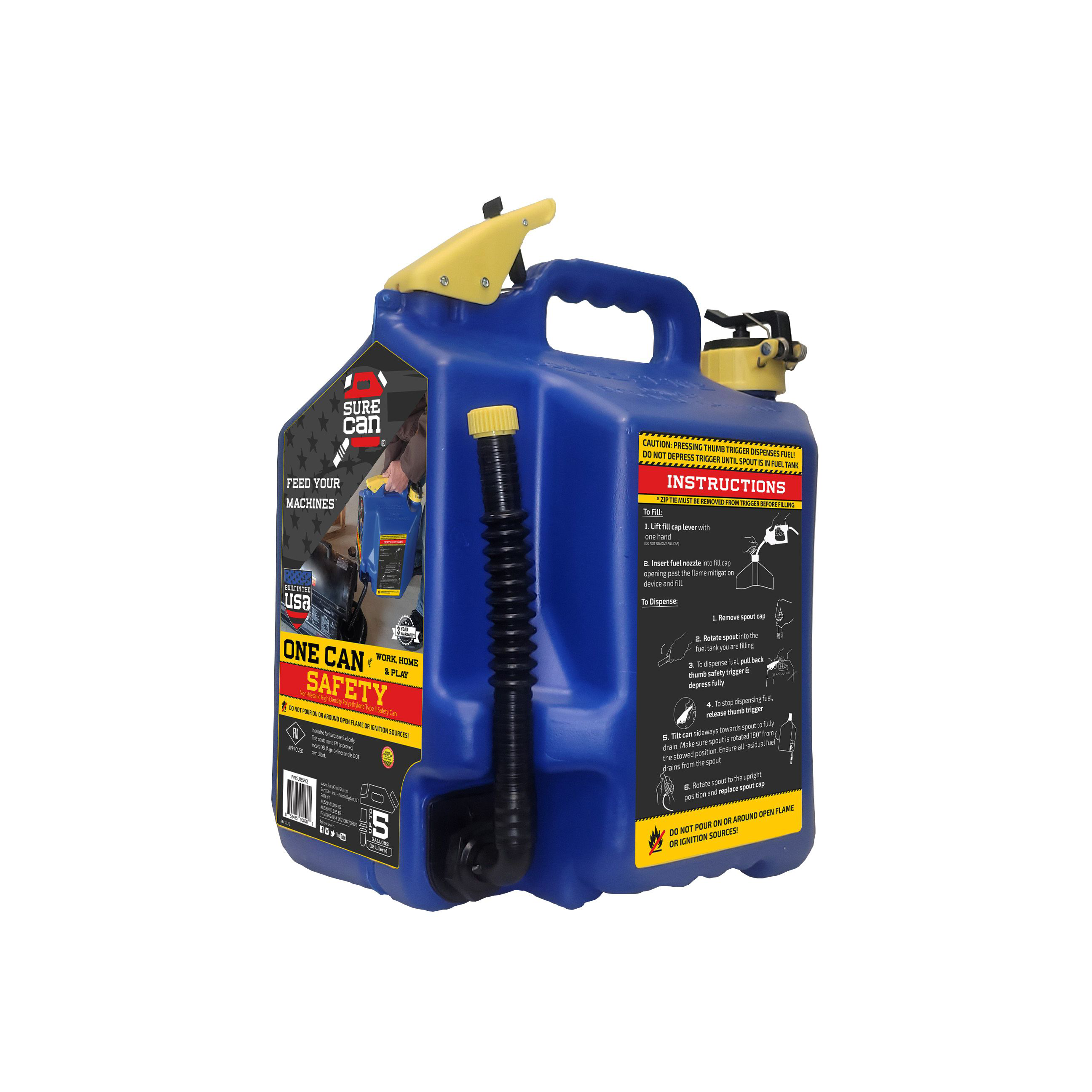 SureCan 5-Gallon Kerosene Type-II Safety Can