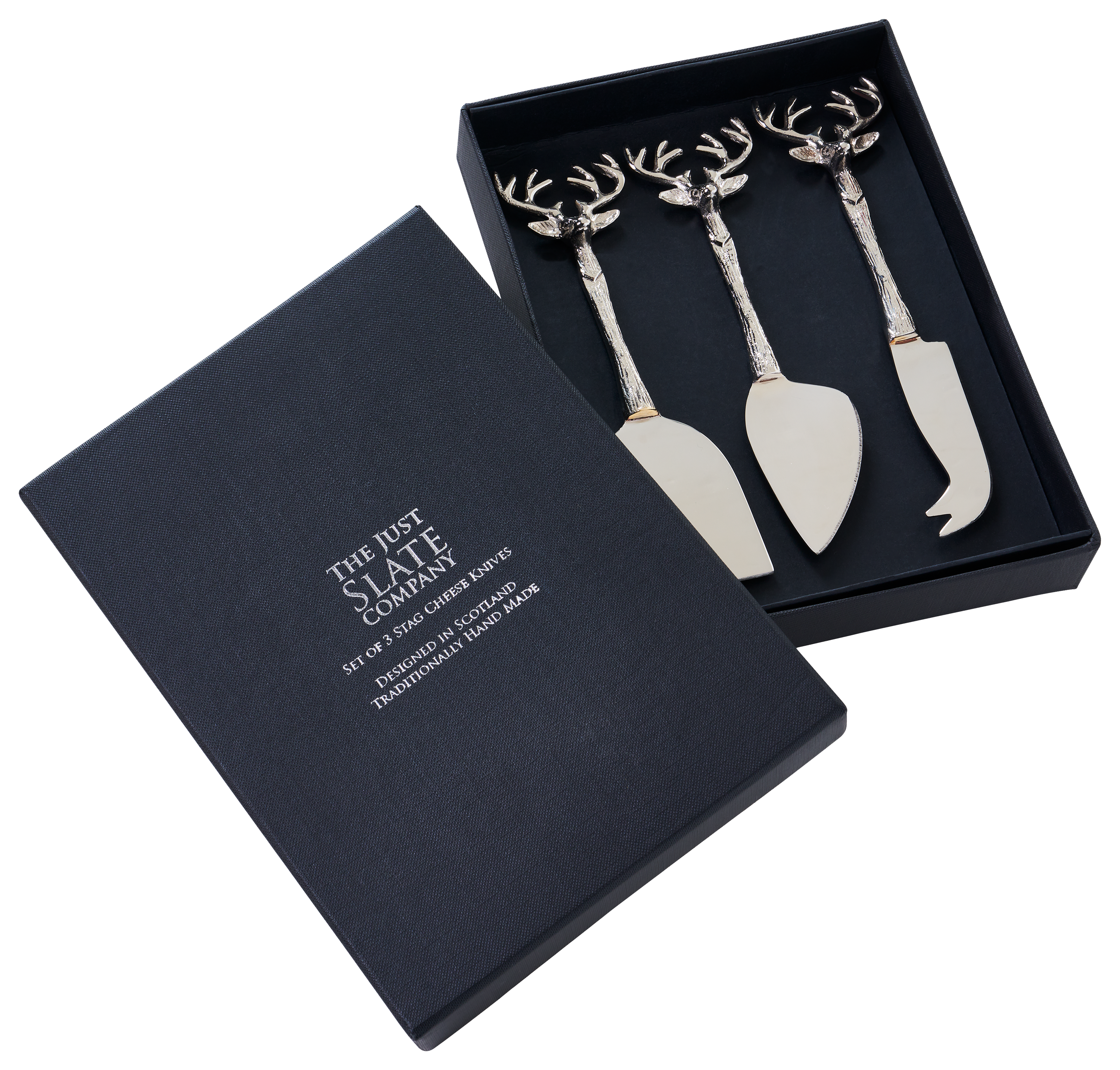 Selbrae House Stag Cheese Knife 3-Piece Set
