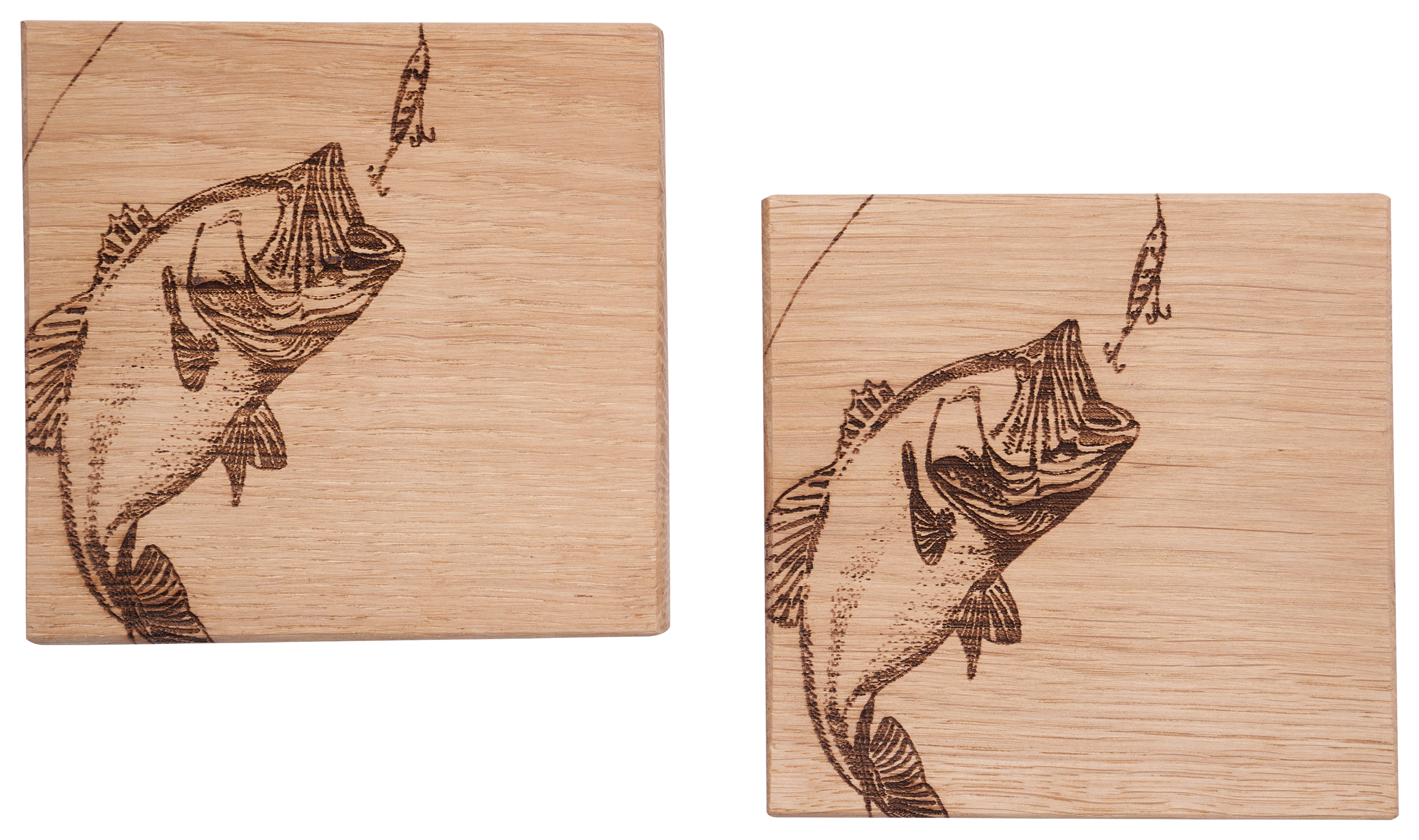 Selbrae House Bass Oak Coaster 2-Piece Set