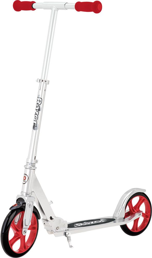 A5 Lux Scooter - Silver/Red
