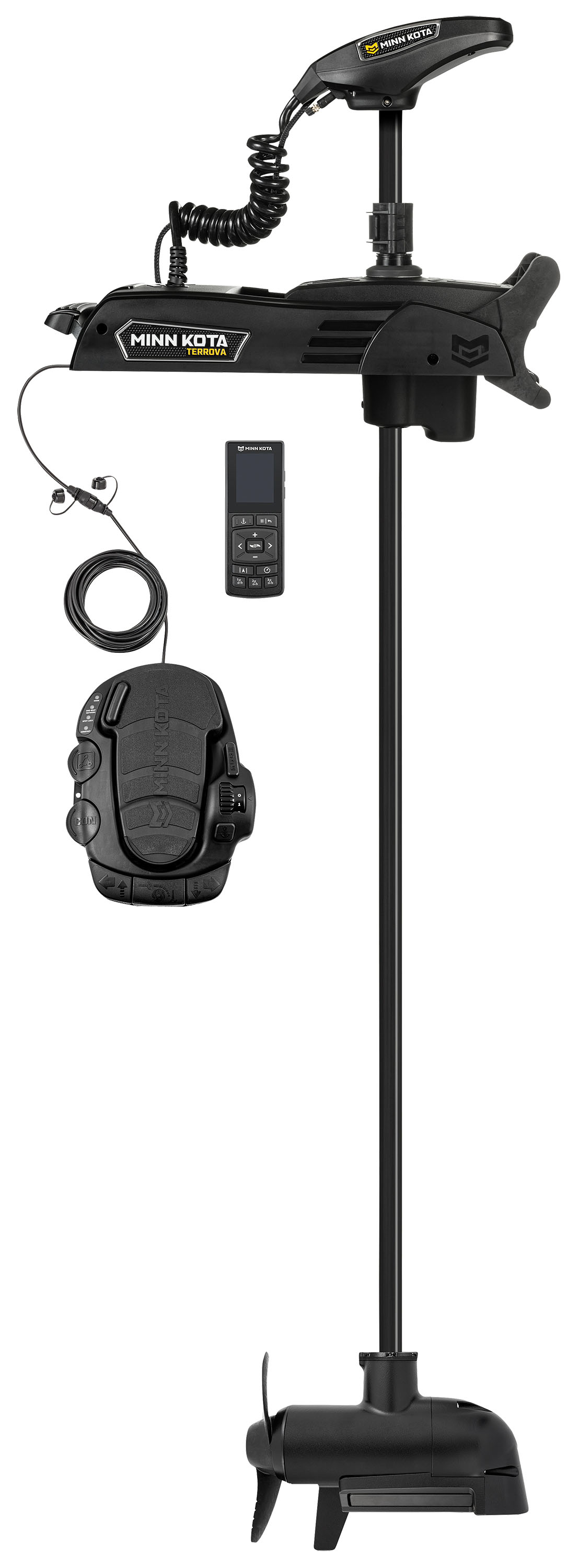 Minn Kota Terrova Quest-Series Bow-Mount Trolling Motor with MEGA Side Imaging, Foot Pedal, and Wireless Remote