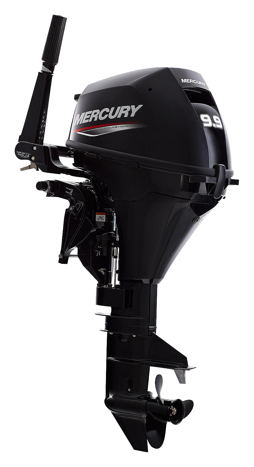 Mercury 9.9hp Tiller FourStroke Outboard Motor, 25" Shaft