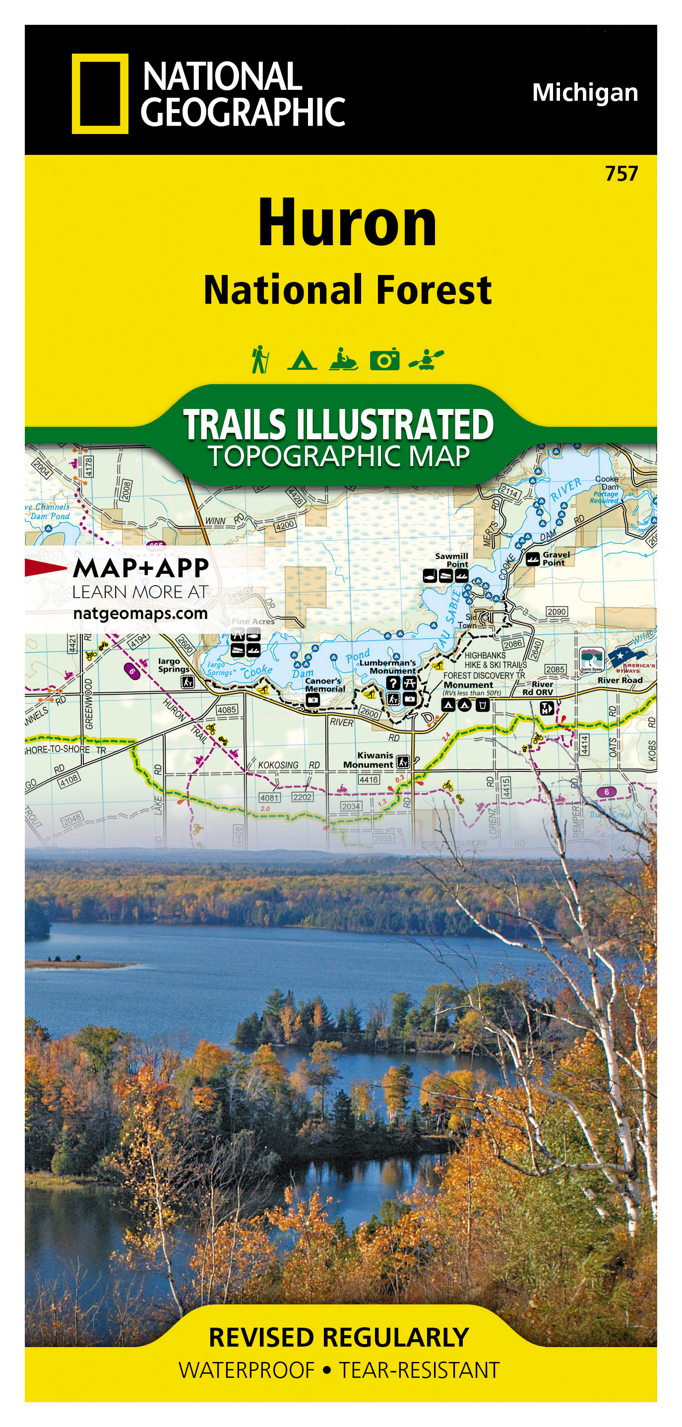 National Geographic National Forests Trails Illustrated Topographic Map Series