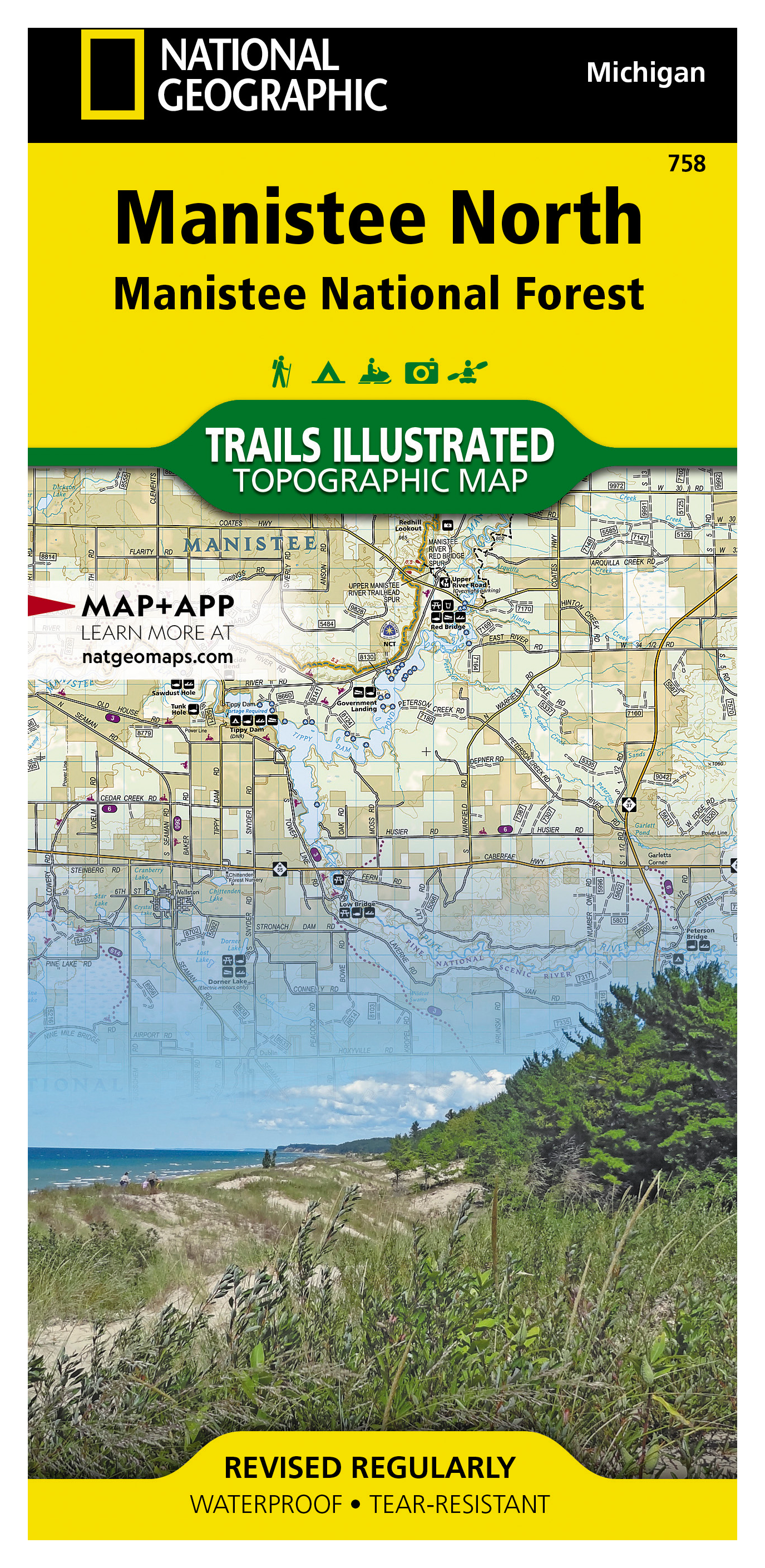 National Geographic National Forests Trails Illustrated Topographic Map Series