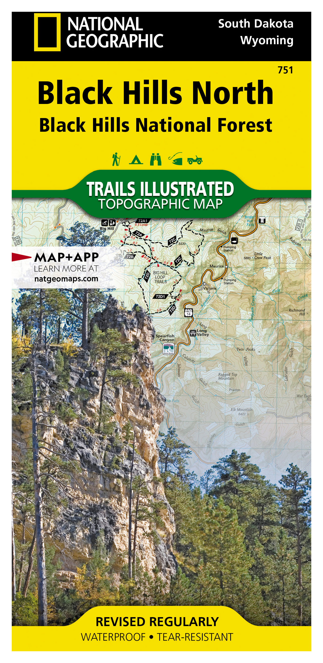 National Geographic National Forests Trails Illustrated Topographic Map Series