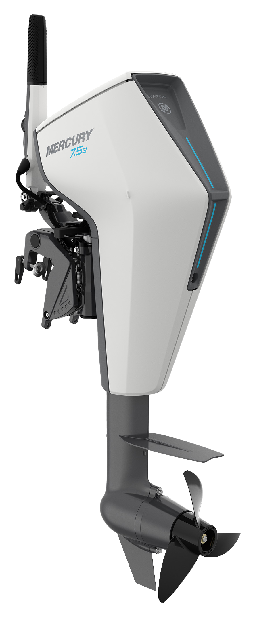 Mercury Avator 7.5e Tiller Electric Outboard Motor Kit, 20" Shaft