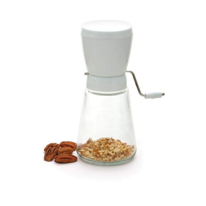 Norpro Glass Nut and Topping Chopper, White