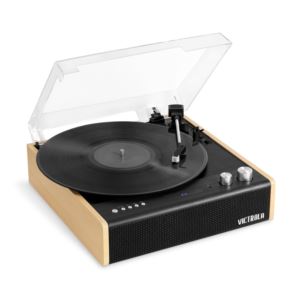VTA-72-BAM Victrola Eastwood 3-Speed Bluetooth Turntable with Built-in Speakers and Dust Cover