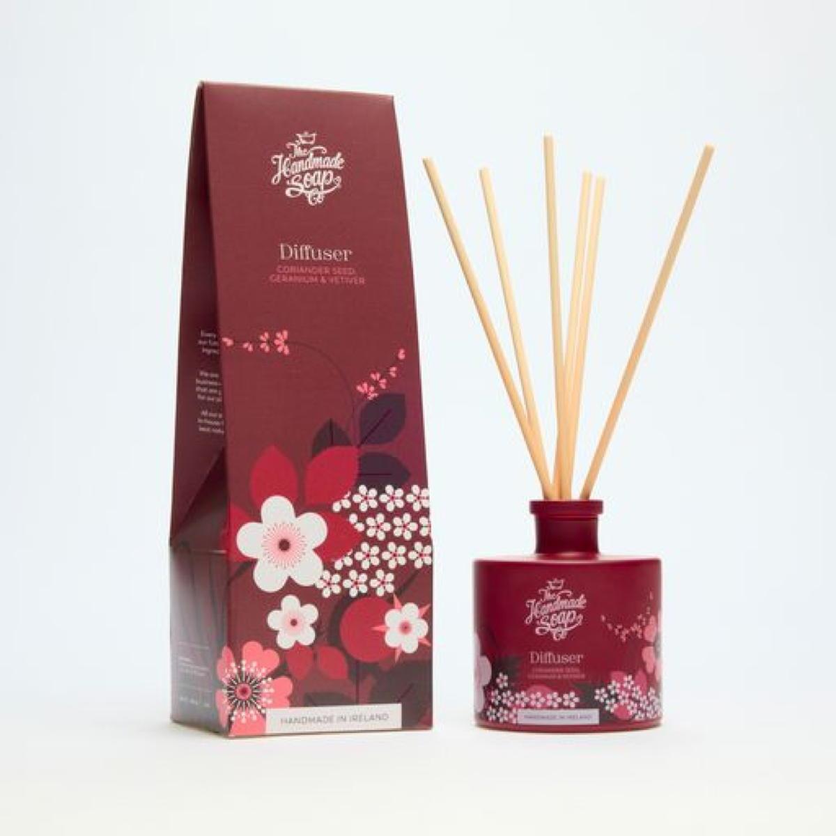 The Handmade Soap Co Diffuser - Coriander Seed Geranium and Vetiver 180ml