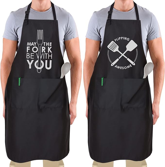 Funny Aprons for Men, Women & Couples