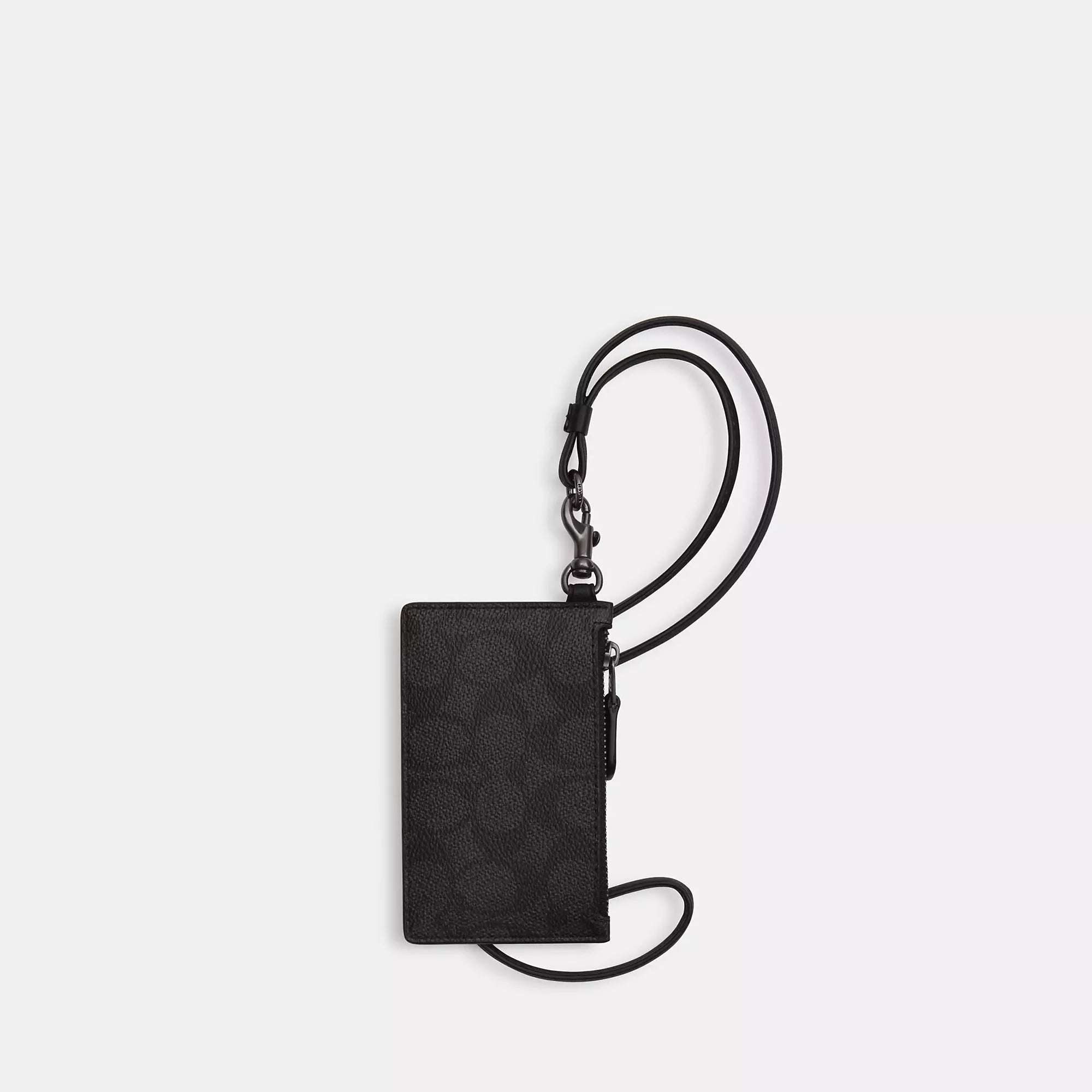 Coach Outlet Zip Lanyard Card Case In Signature Canvas