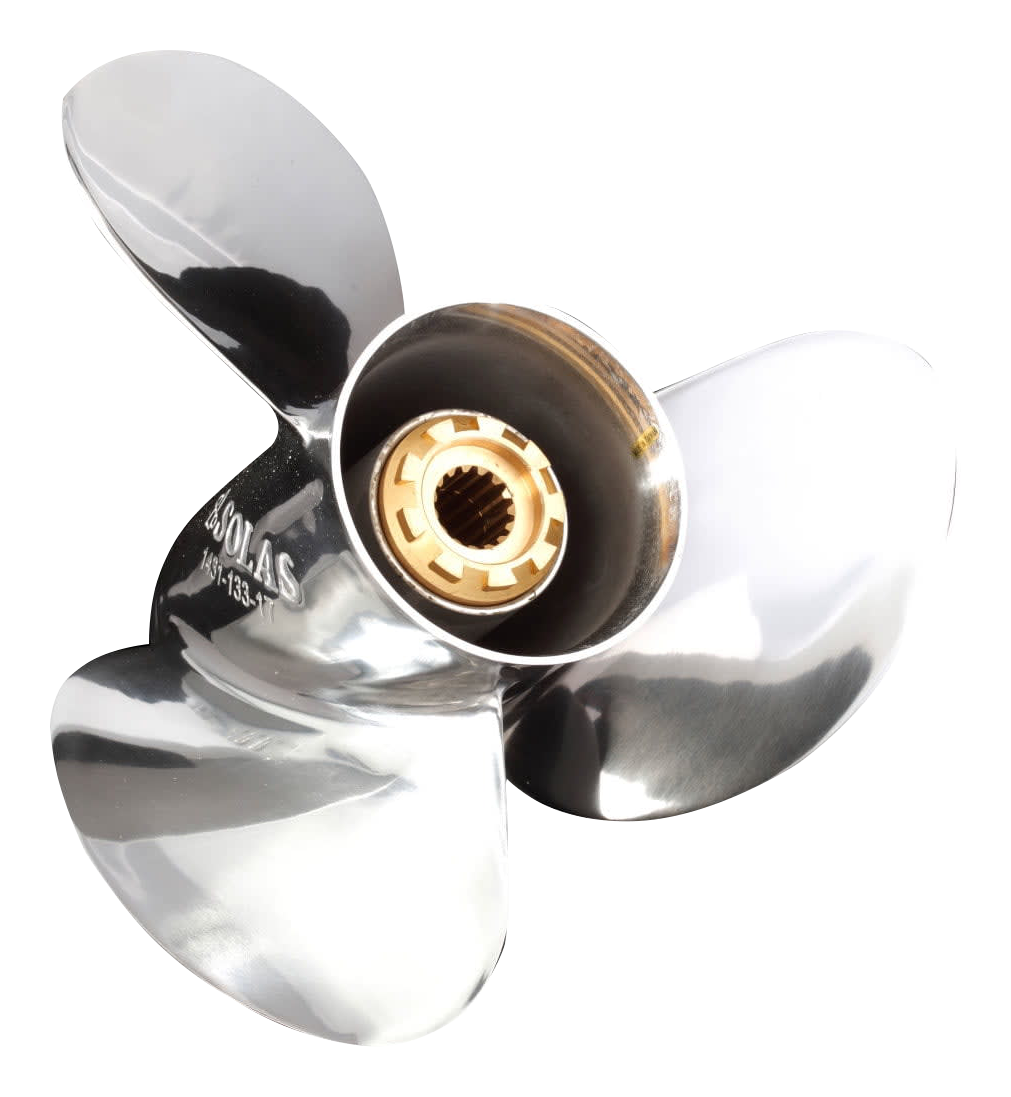 SOLAS New Saturn Stainless Steel 3-Blade Propeller for Mercury