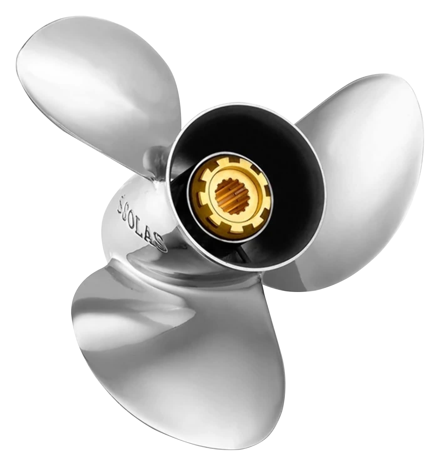 SOLAS New Saturn Stainless Steel 3-Blade Propeller for Mercury