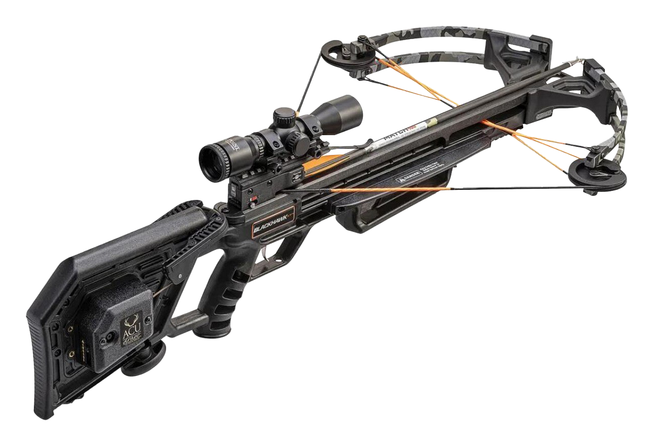 Wicked Ridge Blackhawk XT ACUdraw Crossbow with Multi-Line Scope Peak Camo