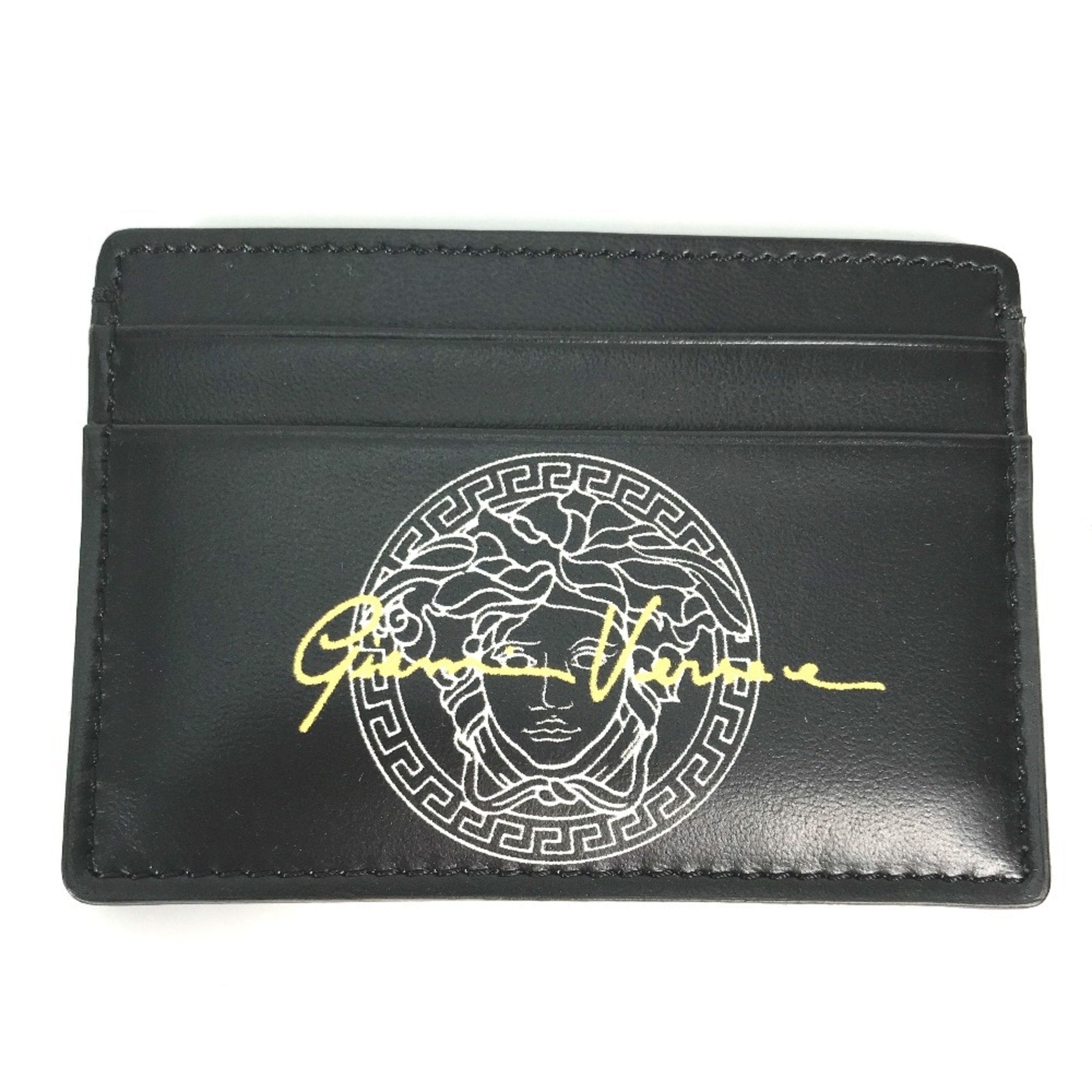 Versace  Leather Business Card Case (Pre-Owned)