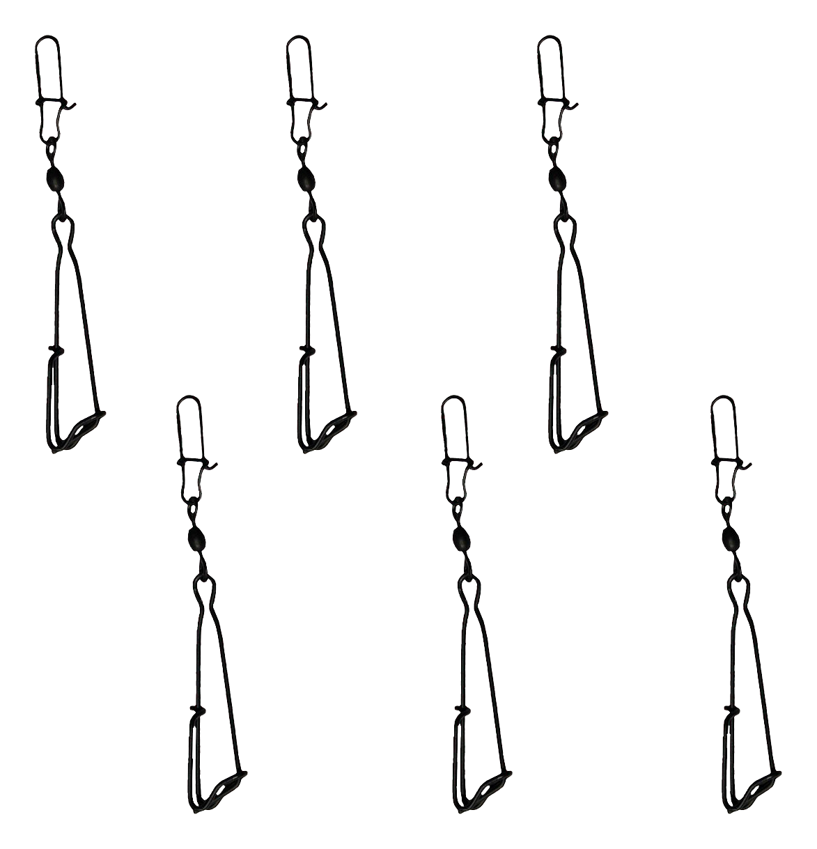 MPW Jerk Rig Drops with Clips - 6 Pack