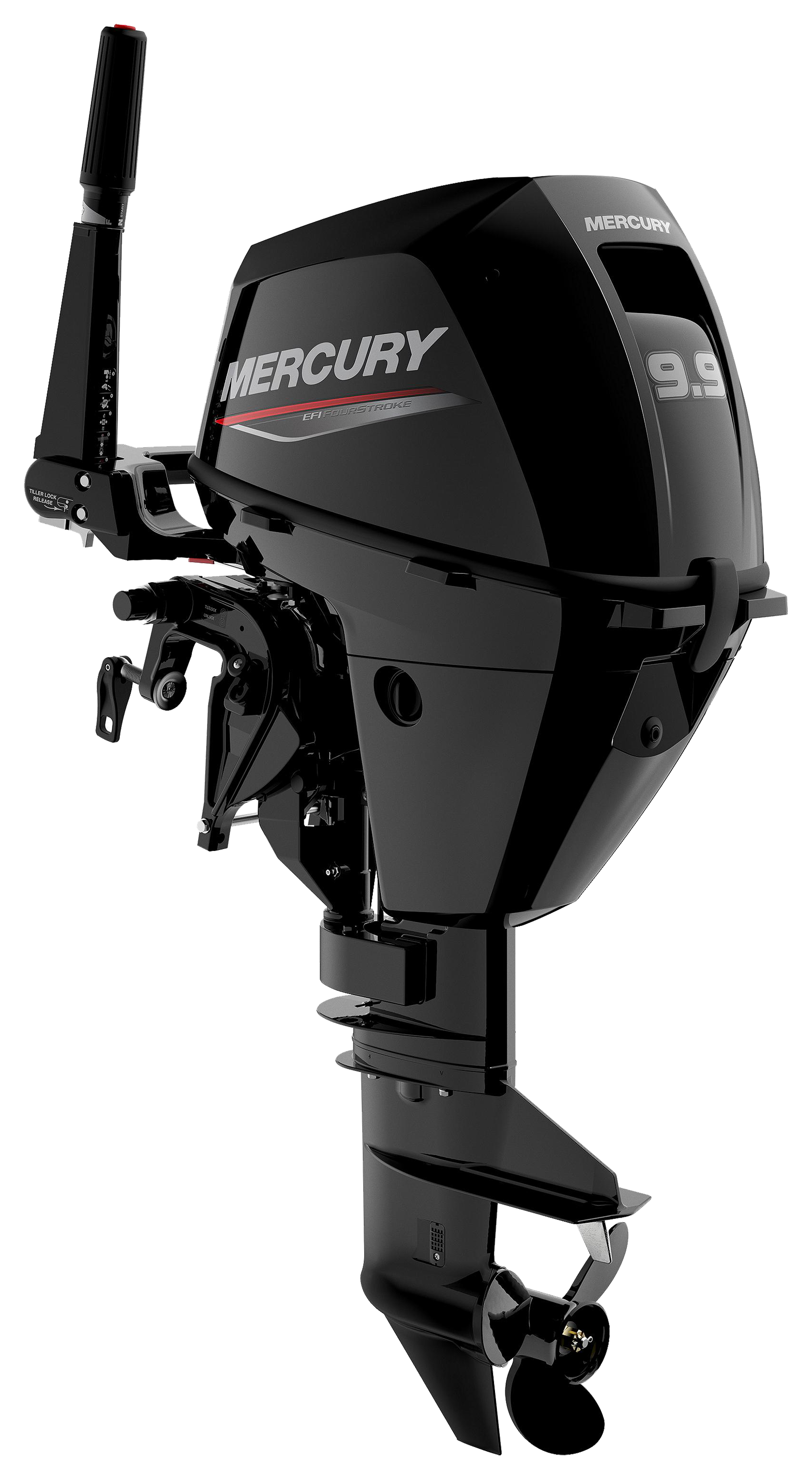 Mercury 9.9hp EFI Tiller FourStroke Outboard Motor 20" Shaft