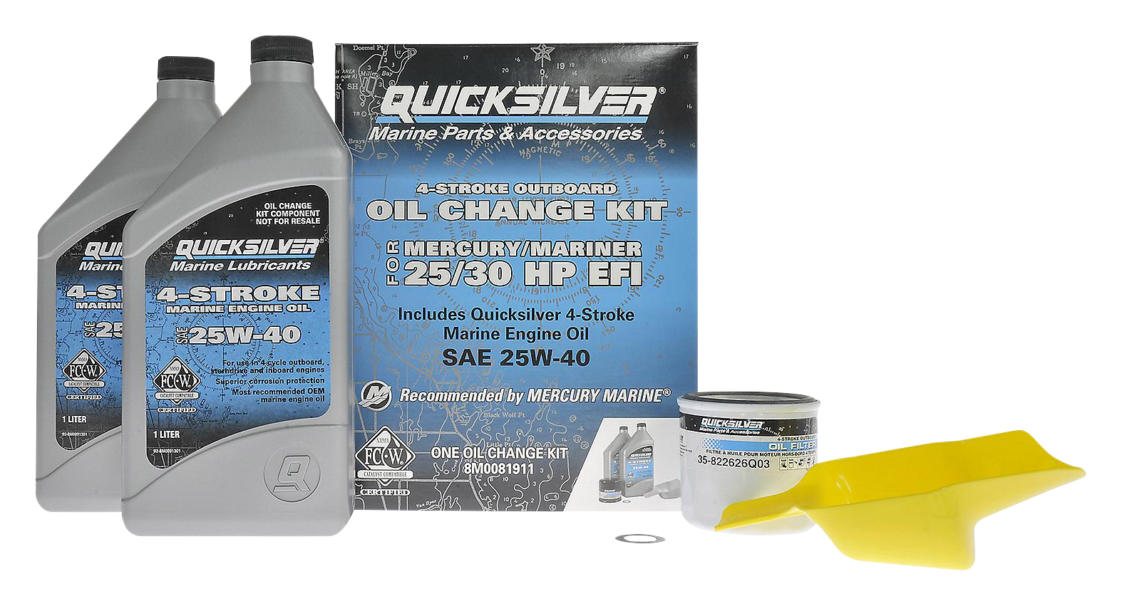 Quicksilver Oil Change Kit for Mercury 25-30hp Engines