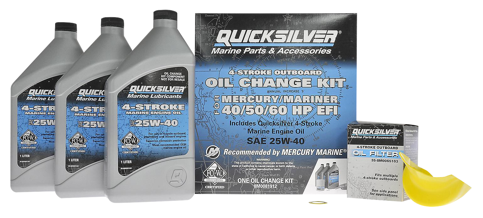 Quicksilver Oil Change Kit for Mercury 40-60hp Engines