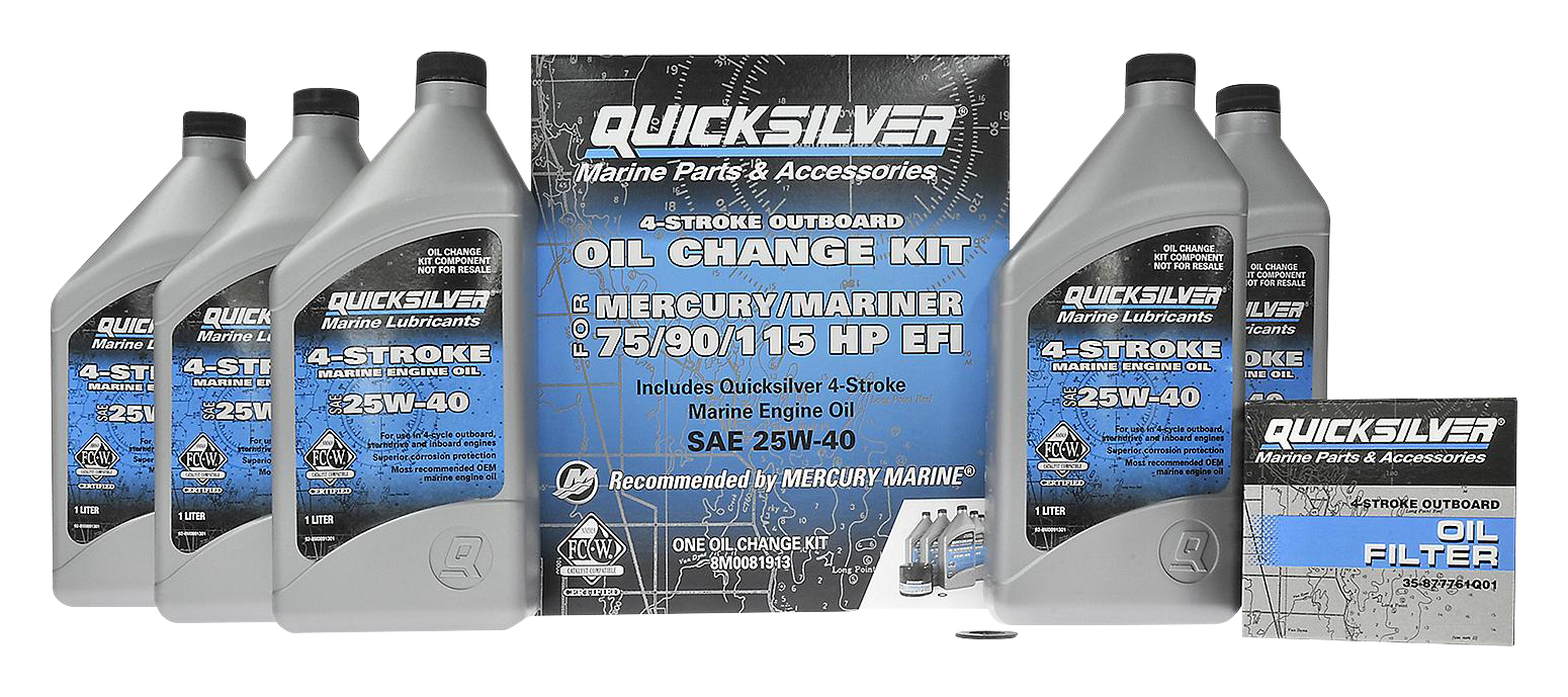 Quicksilver Oil Change Kit for Mercury 75-115hp Engines
