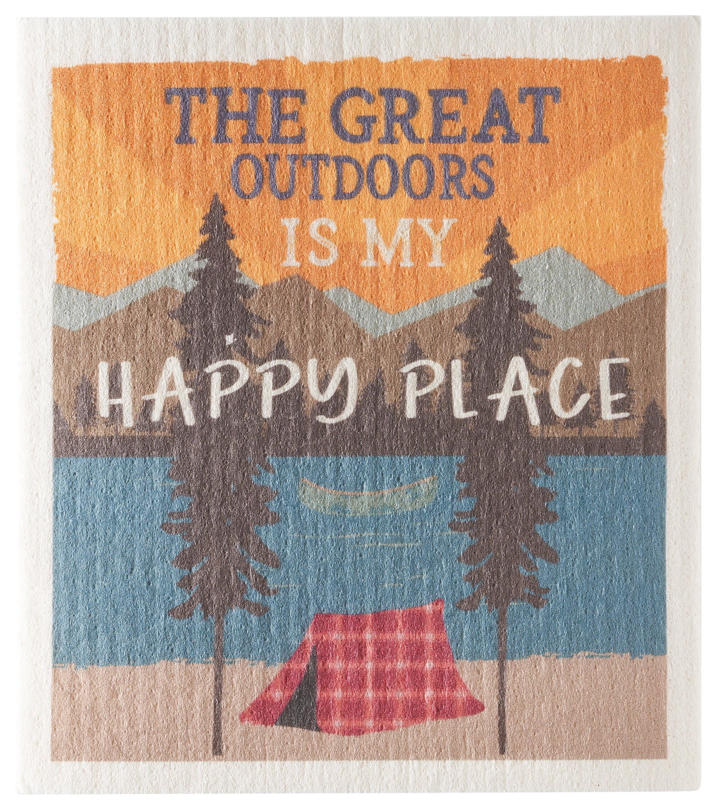 White River Home Happy Place Swedish Dishcloth